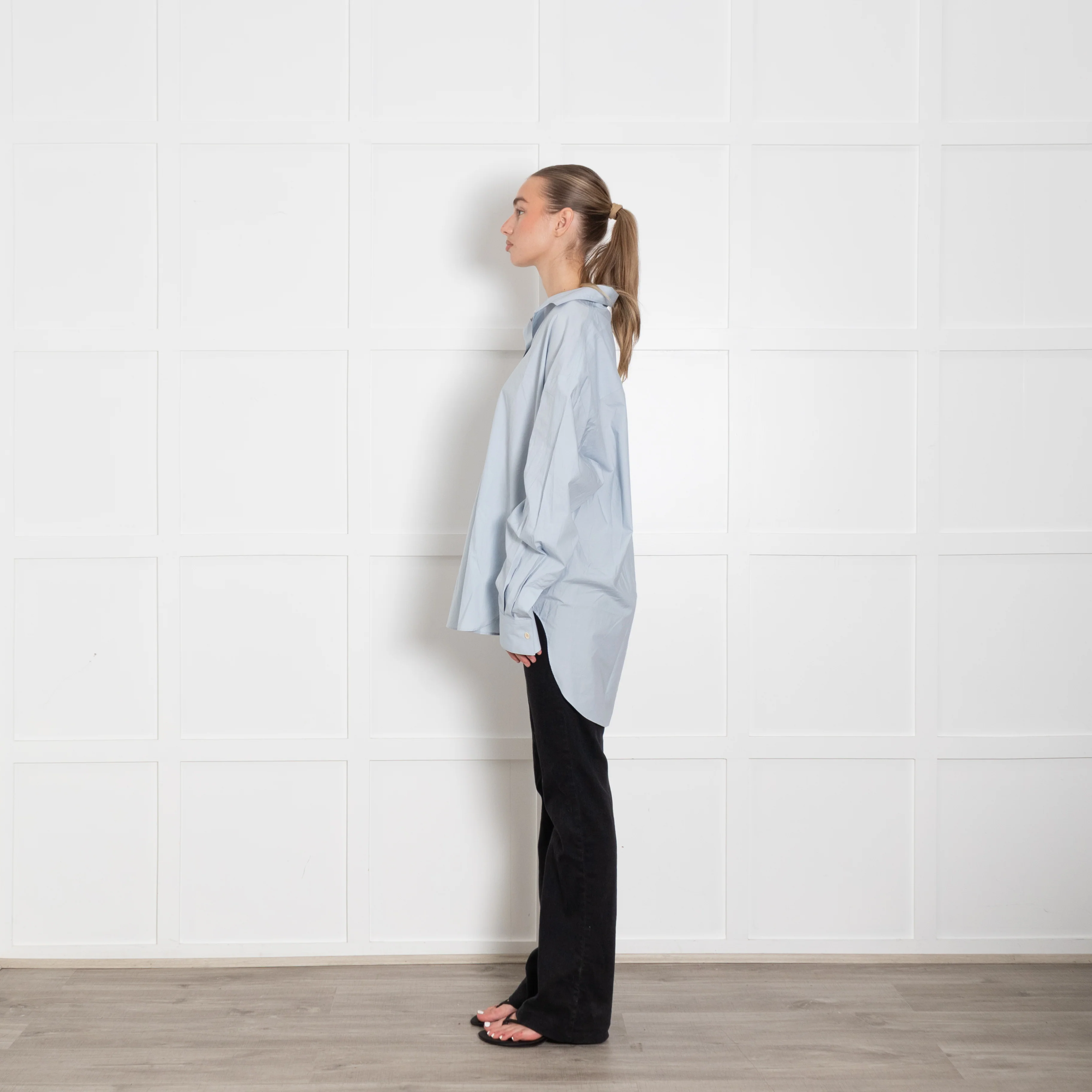Faithfull the Brand Oversized Sky Blue Shirt - Image 4