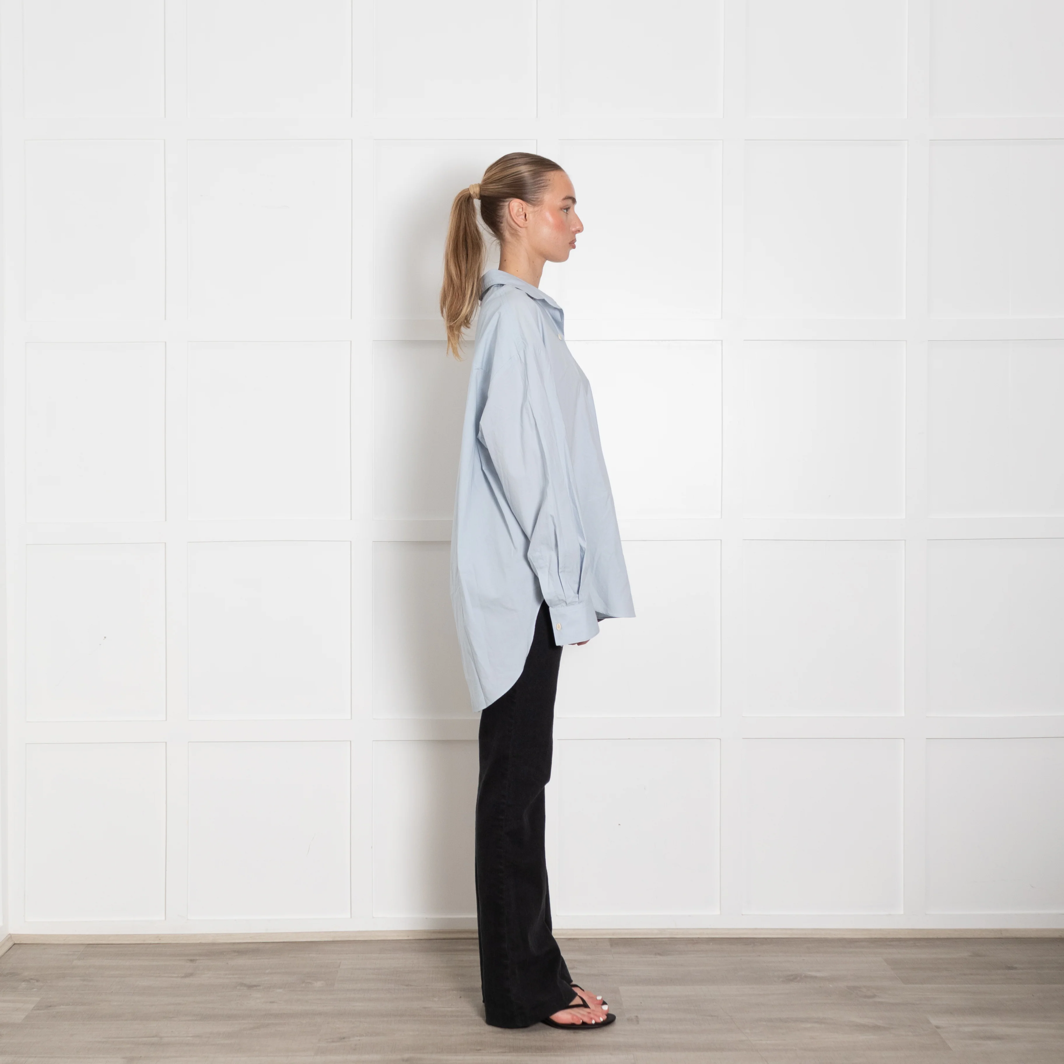Faithfull the Brand Oversized Sky Blue Shirt - Image 6