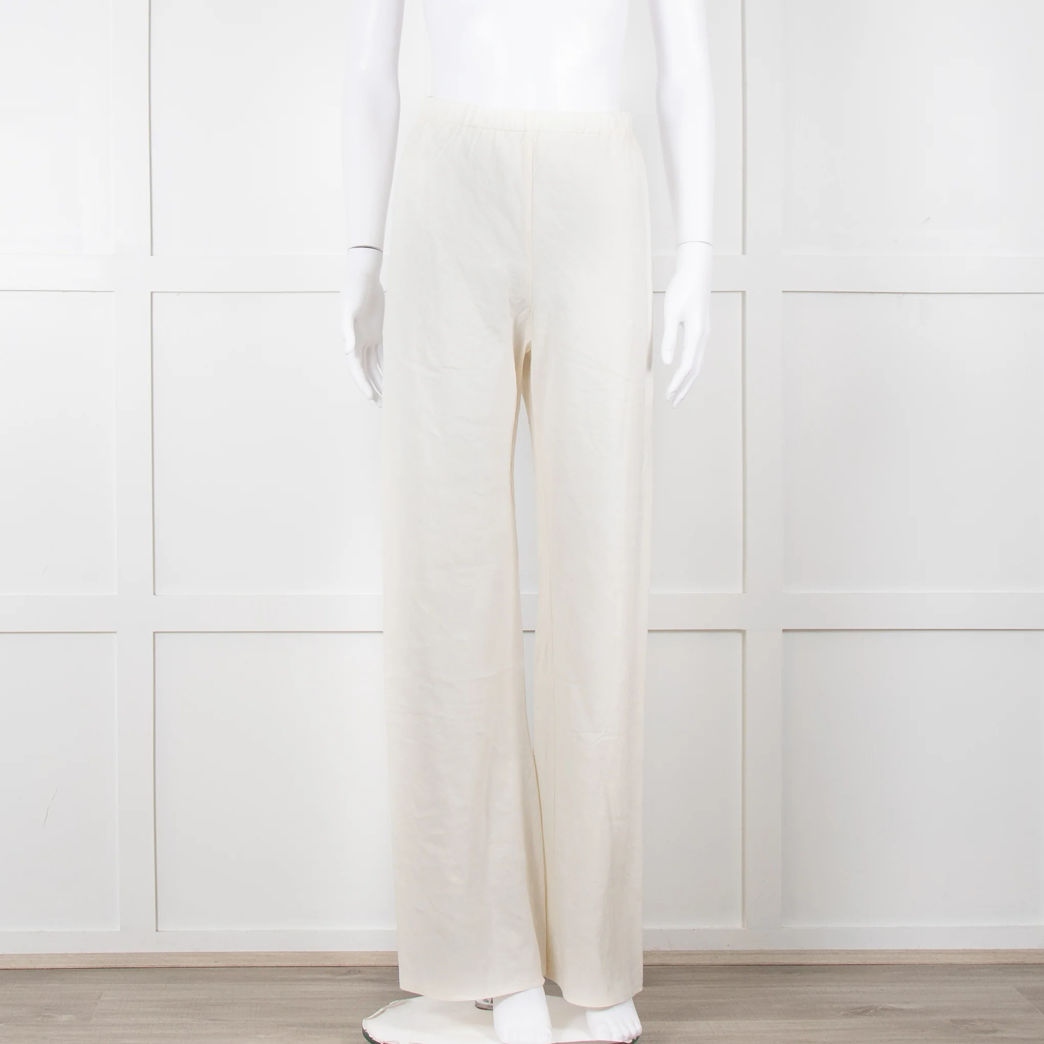 Faithfull the Brand White Linen Wide Leg Trousers