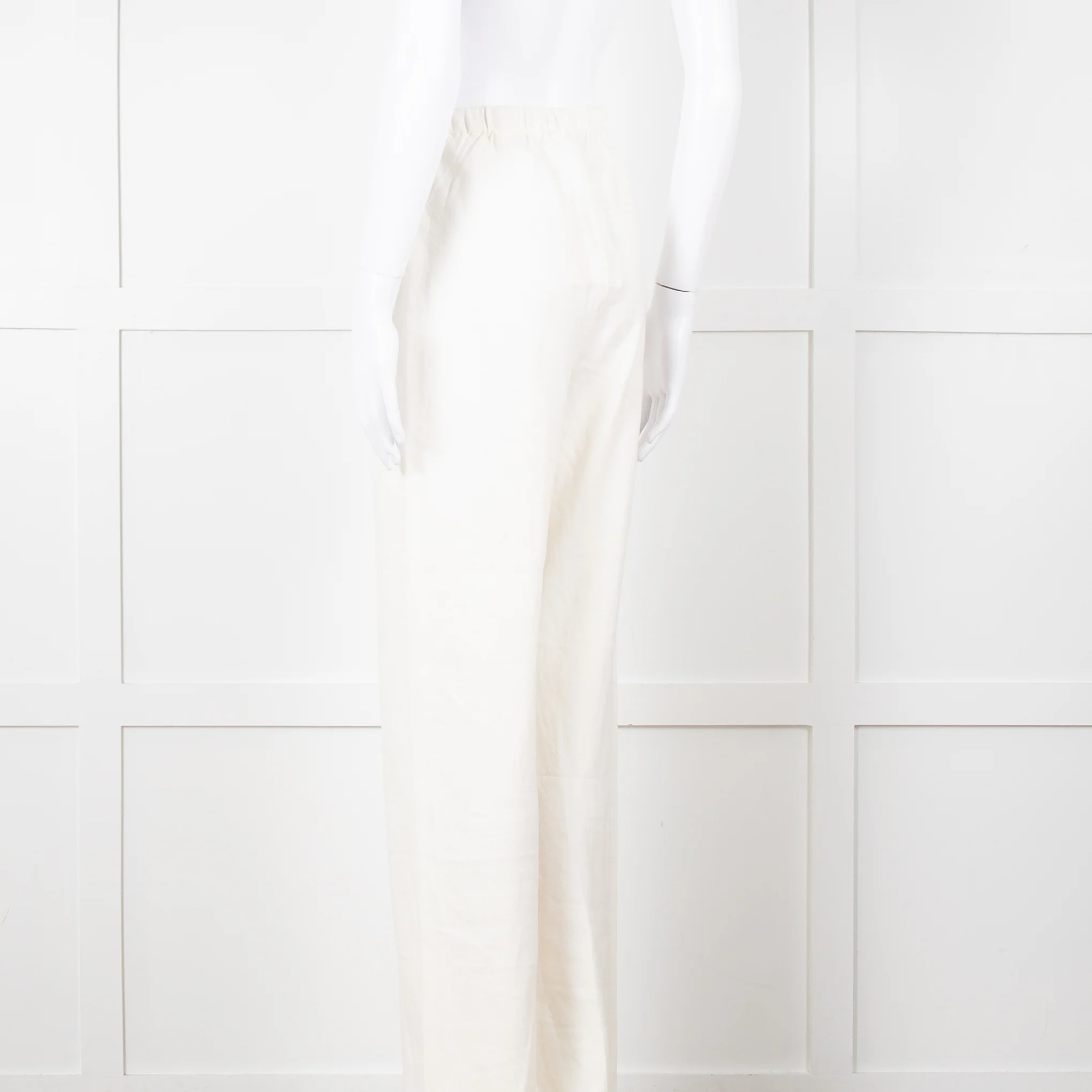 Faithfull the Brand White Linen Wide Leg Trousers - Image 7