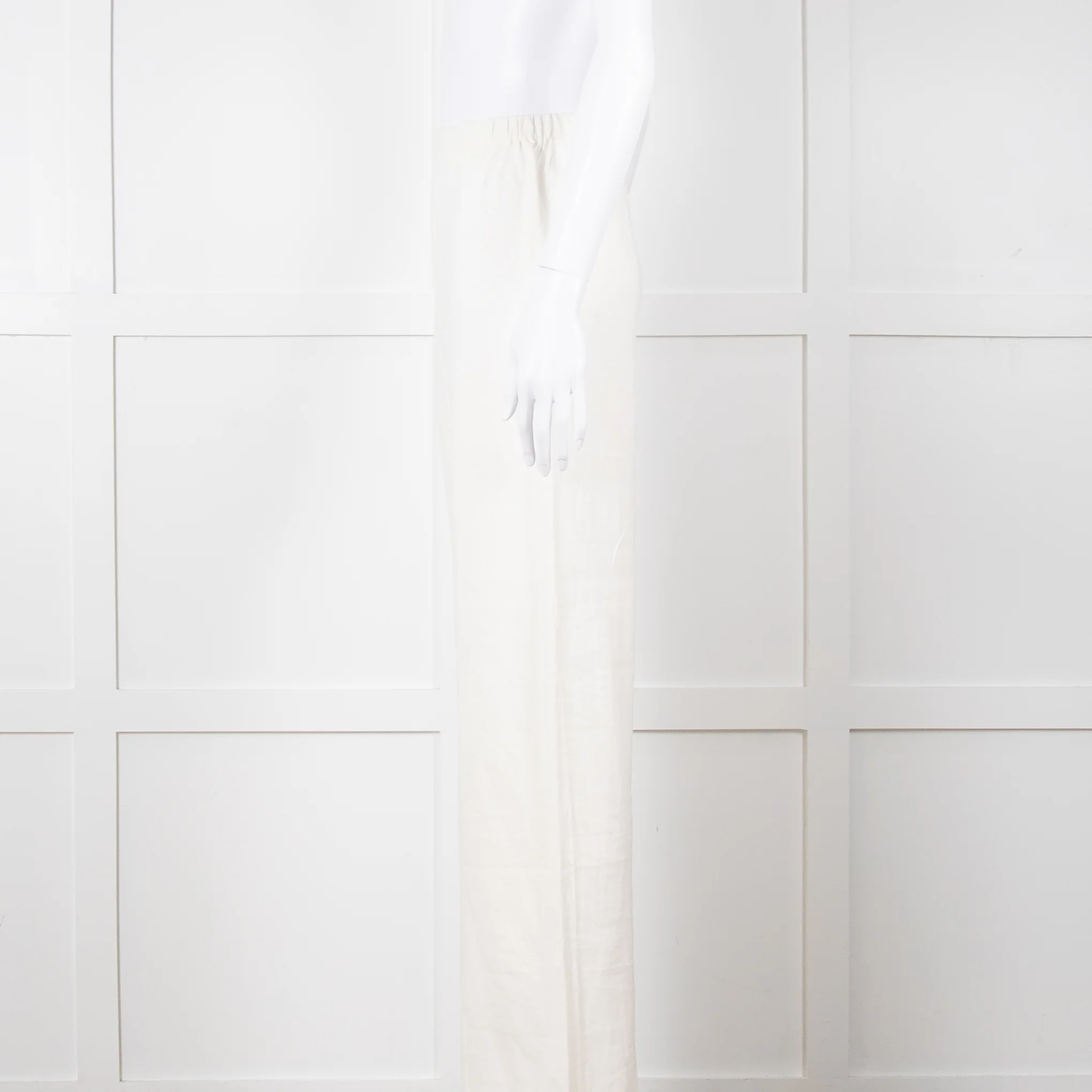 Faithfull the Brand White Linen Wide Leg Trousers - Image 8
