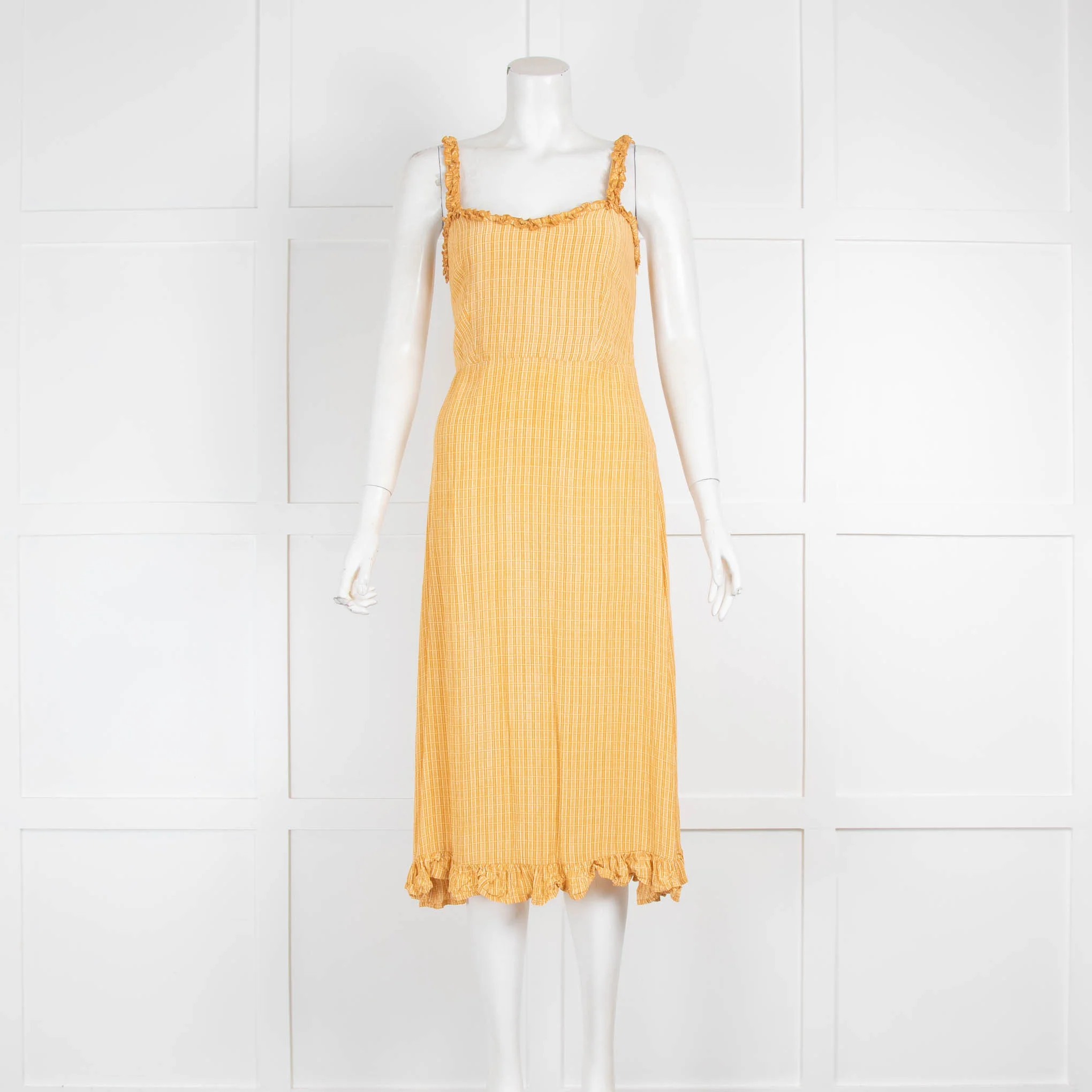 Faithfull the Brand Yellow Strap Sundress