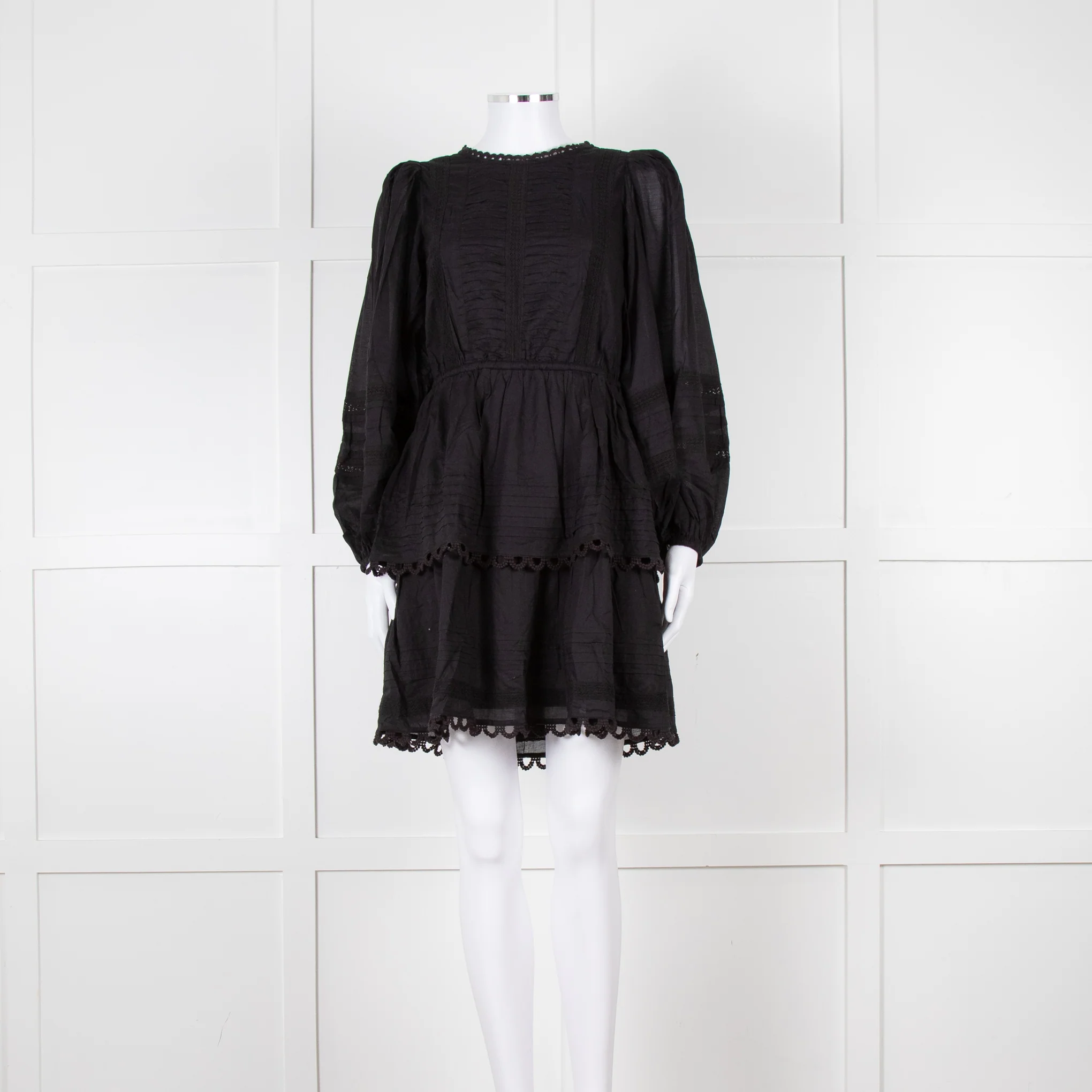 Farm Rio Black L/S Mini Dress