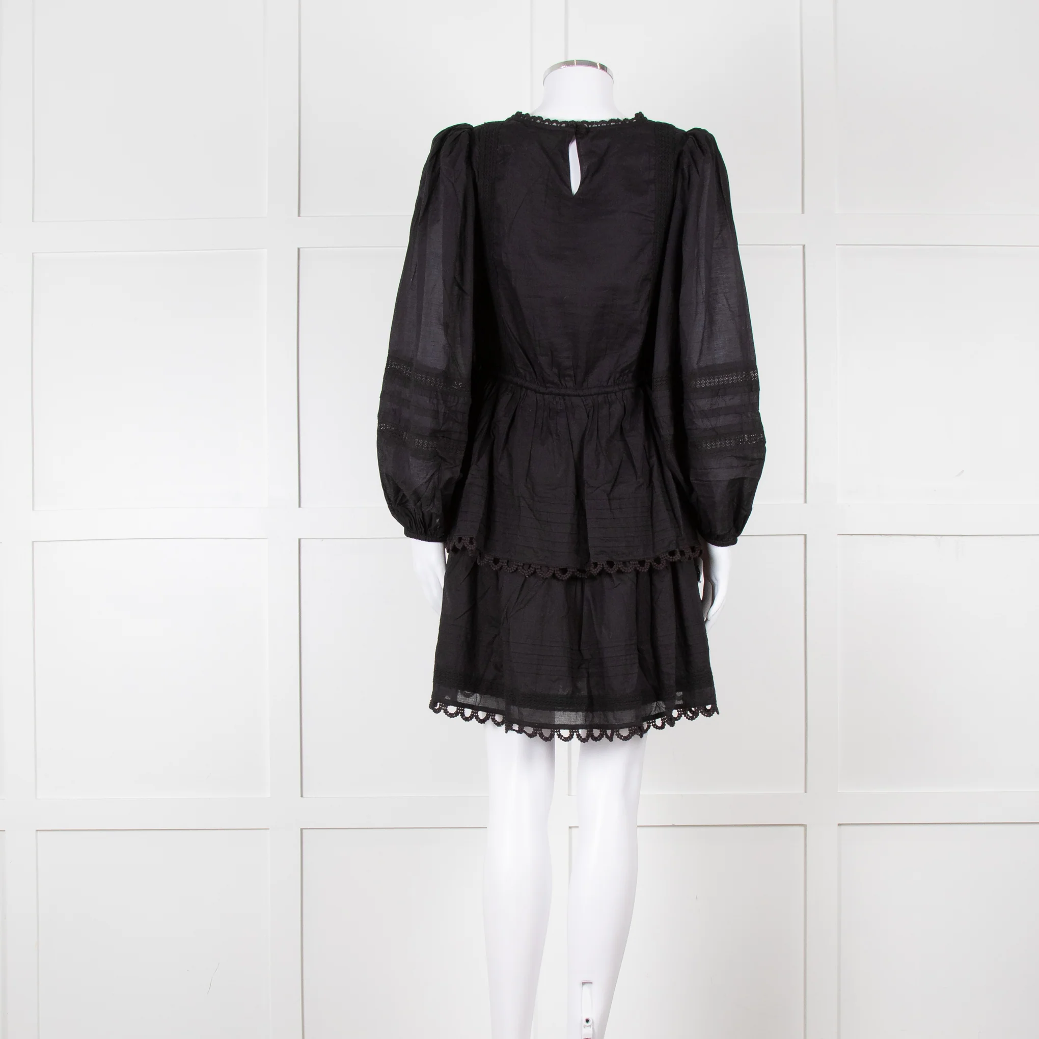 Farm Rio Black L/S Mini Dress - Image 4