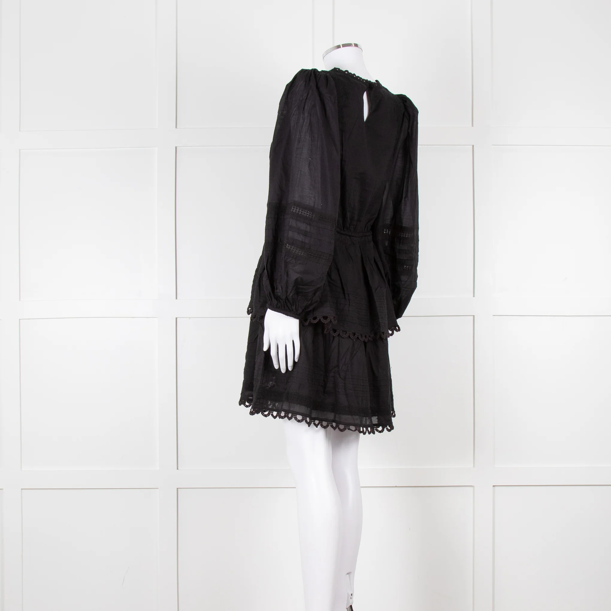 Farm Rio Black L/S Mini Dress - Image 5