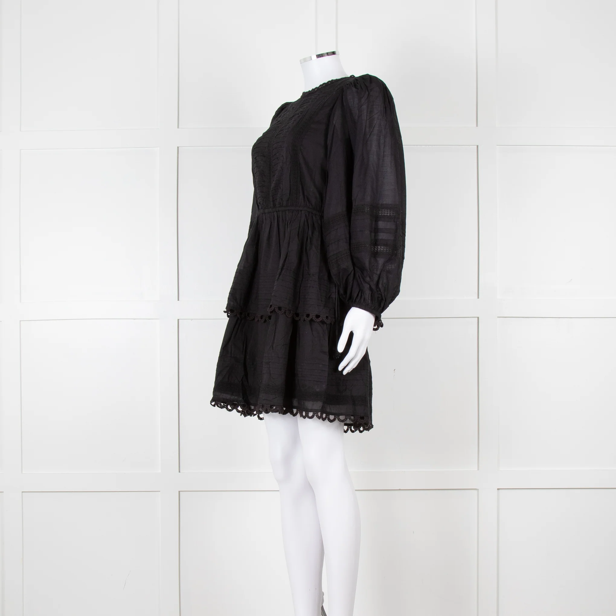 Farm Rio Black L/S Mini Dress - Image 7