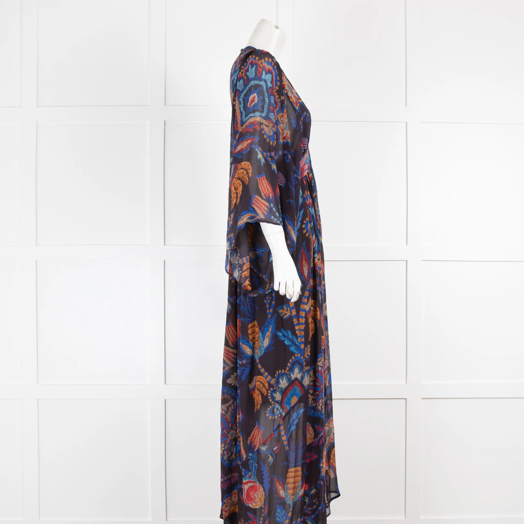Farm Rio Blue Patterned Dress - Image 2