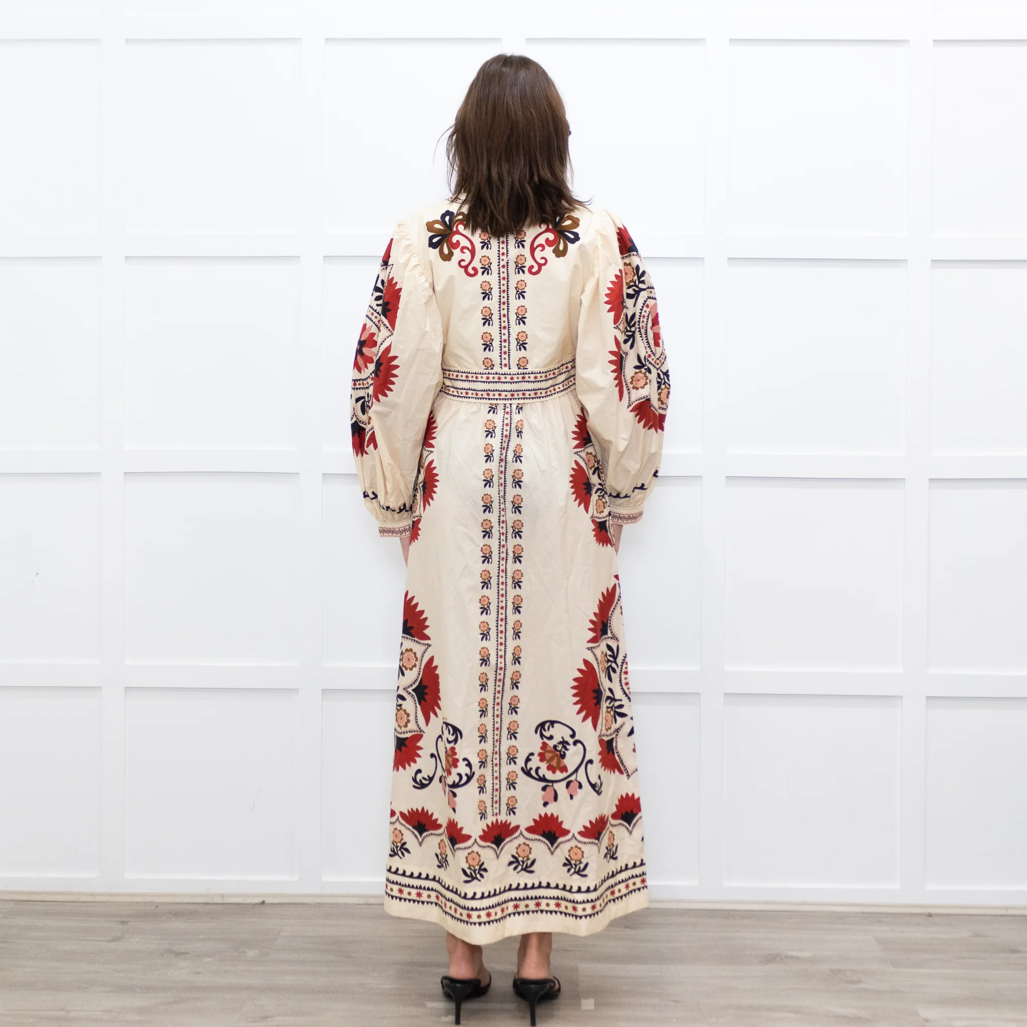 Farm Rio Cream Print Mandala Maxi Dress - Image 6