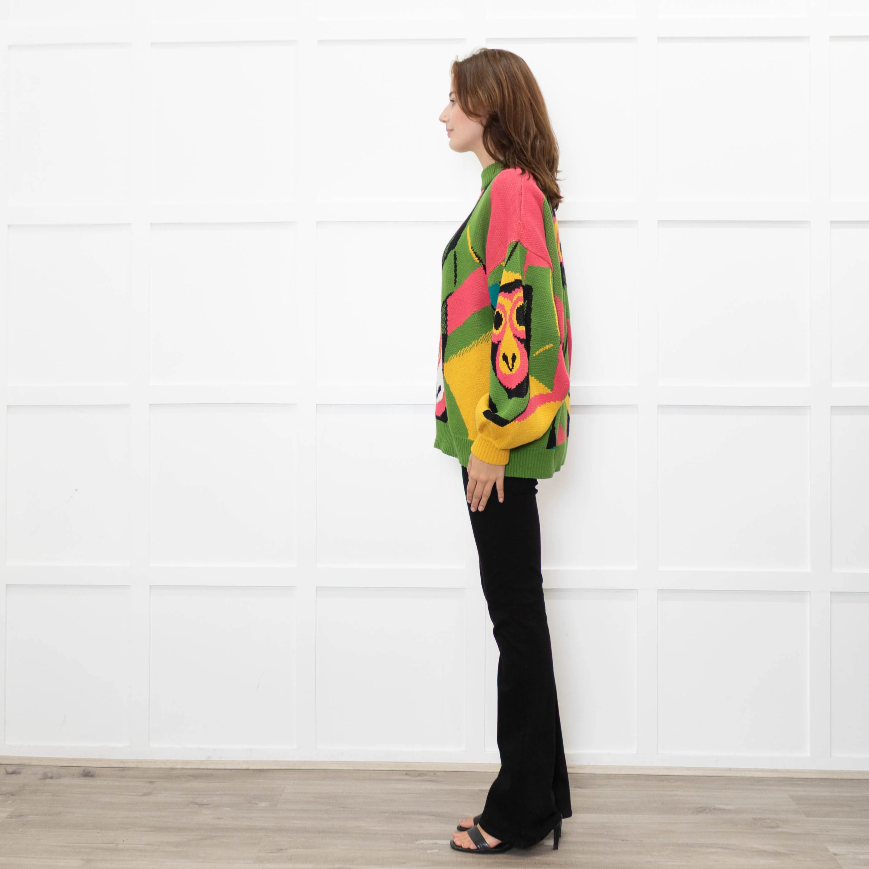 Farm Rio Multi Coloured Thick Knit Jumper - Image 4
