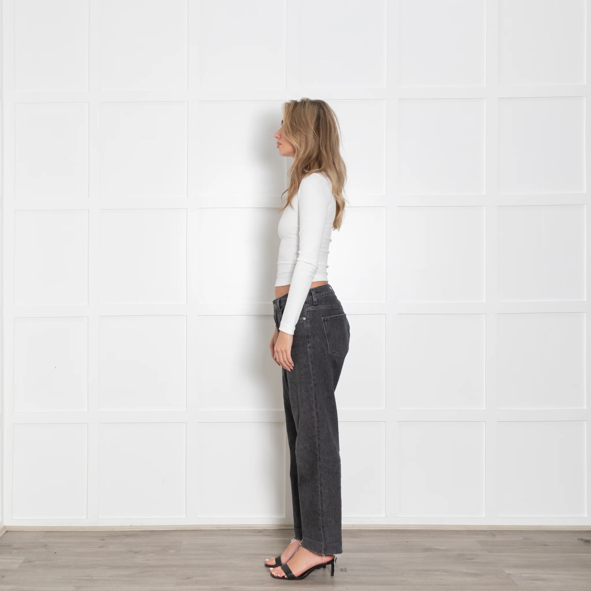 For All Mankind Grey Denim Boyfriend Jeans - Image 4