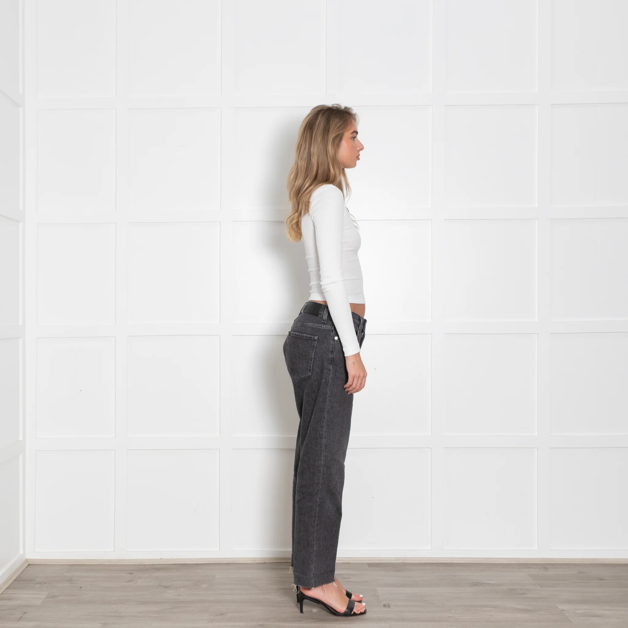 For All Mankind Grey Denim Boyfriend Jeans - Image 7