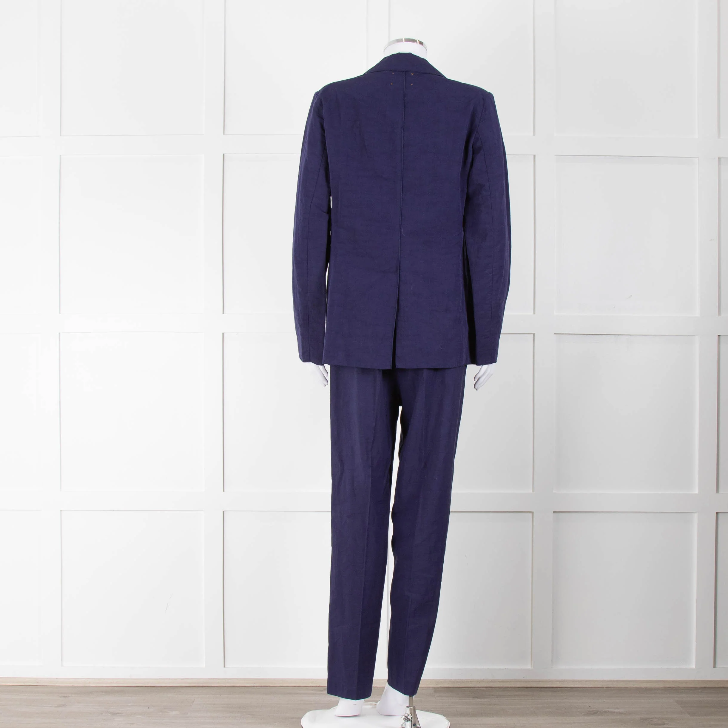 Forte Forte Blue Cotton and Linen Mix Jacket - Image 5