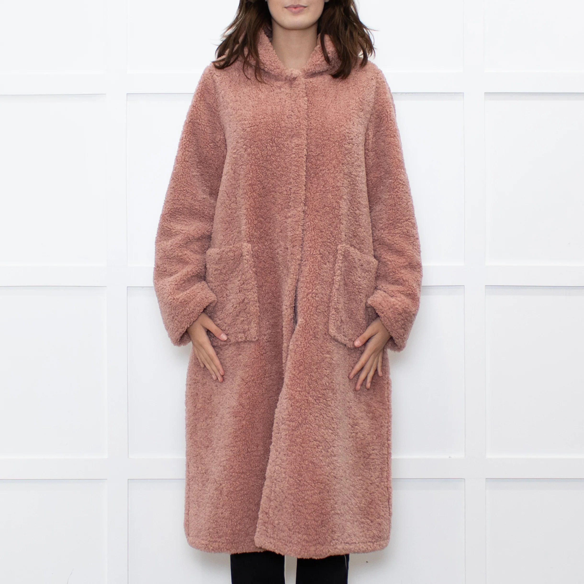 Forte Forte Blush Faux Fur Hooded Coat - Image 2