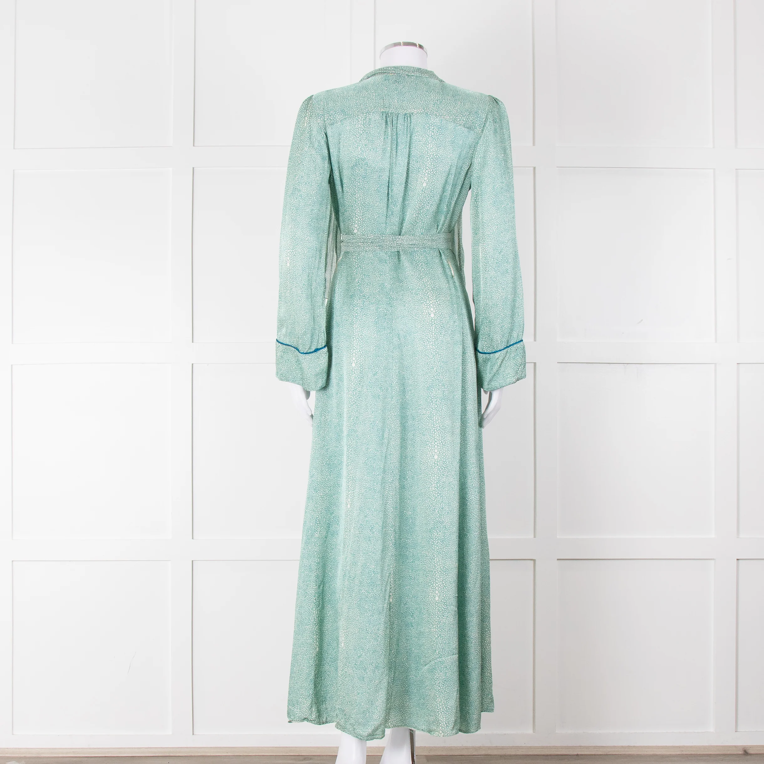 Forte Forte White Green Belted Dress Coat - Image 5