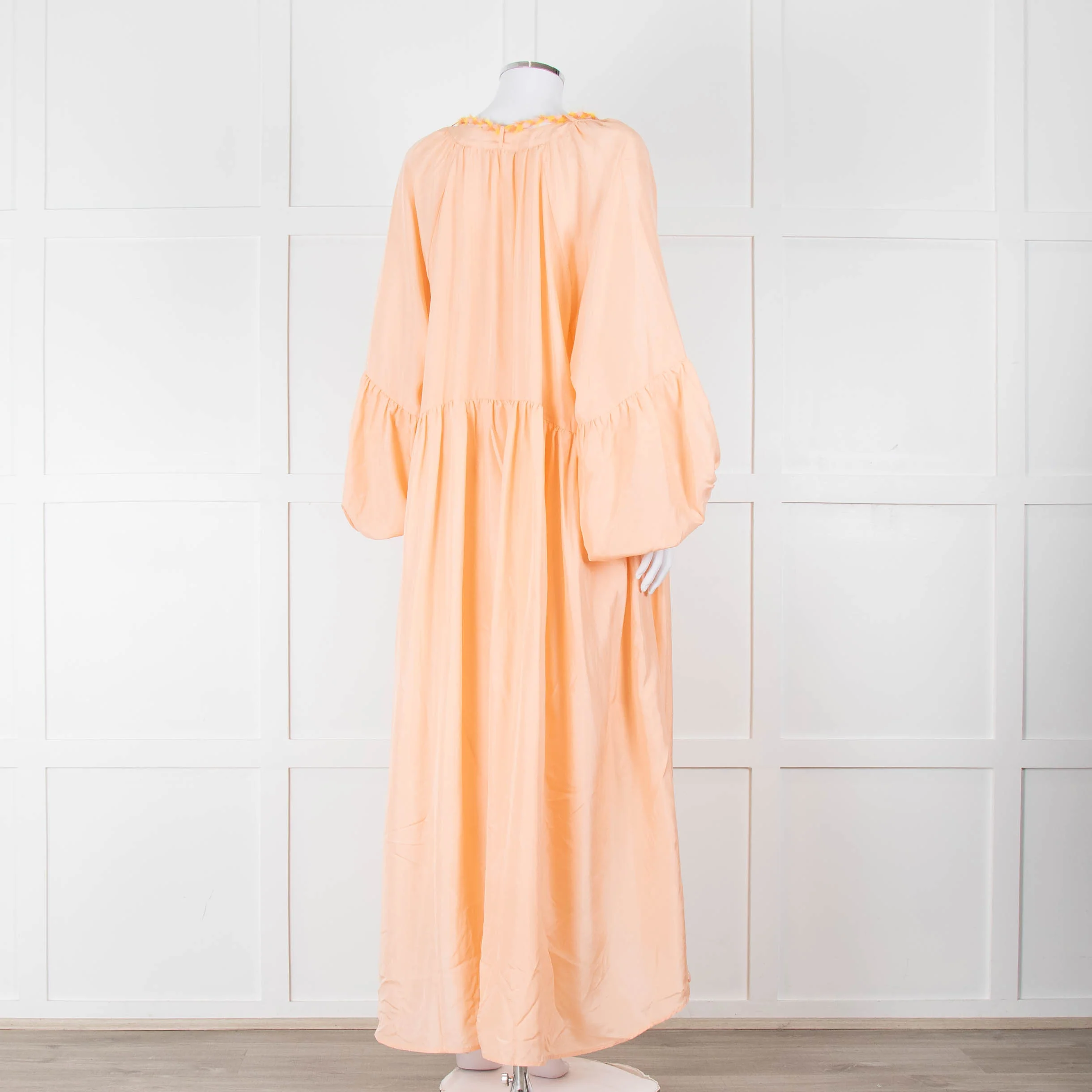 Fortela Pale Peach Oversized Silk Dress - Image 4