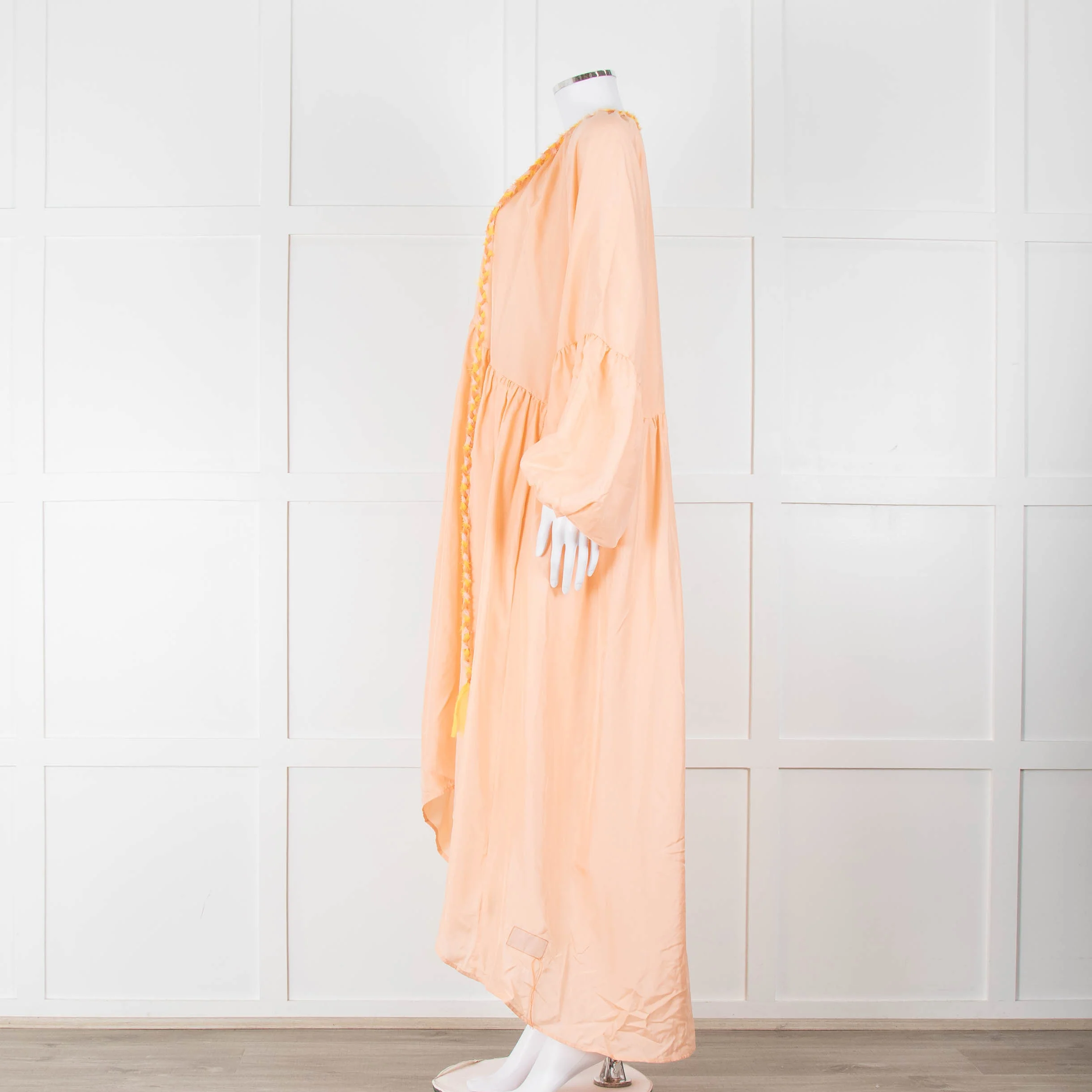 Fortela Pale Peach Oversized Silk Dress - Image 7