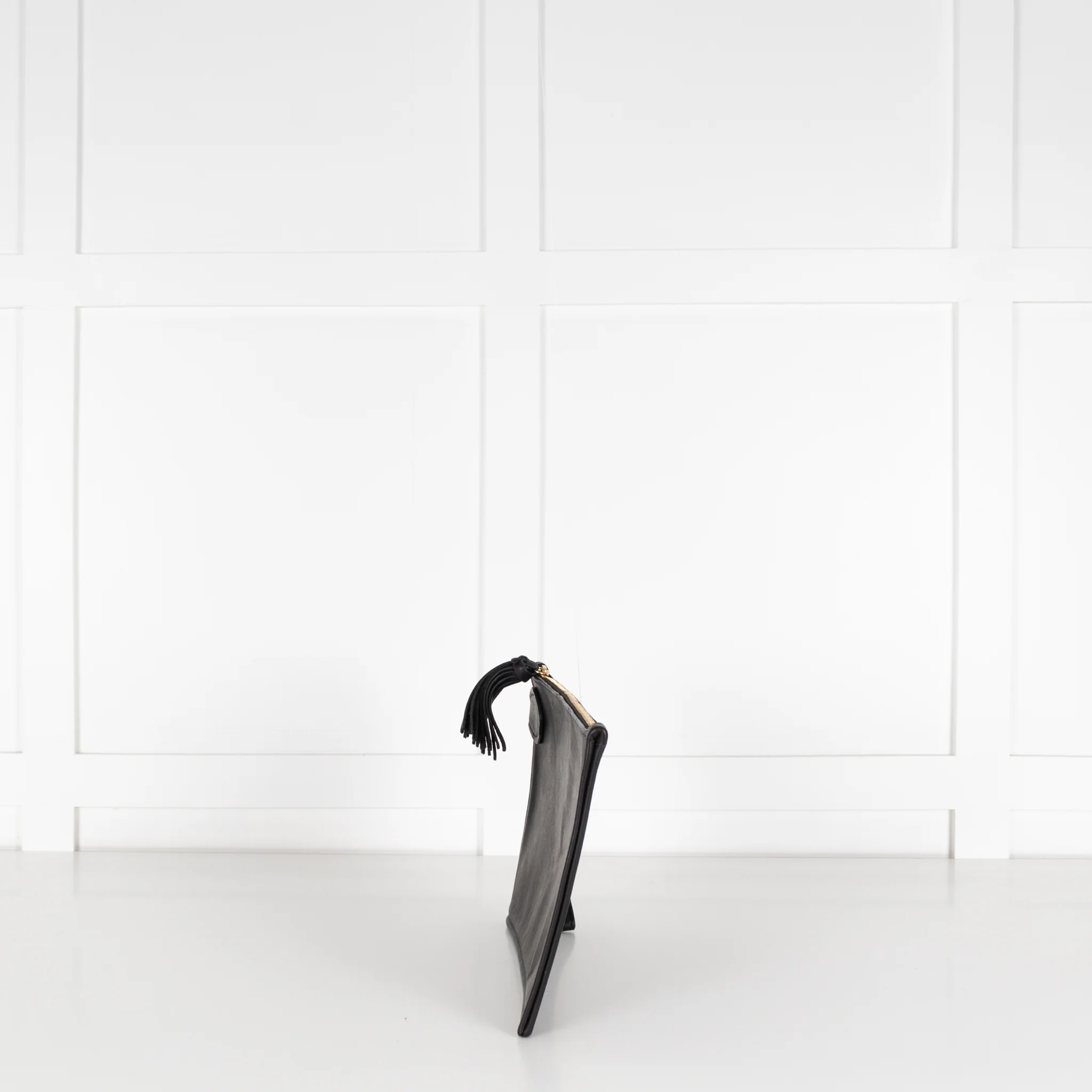 Fount Black Leather The Finley Clutch Bag - Image 2