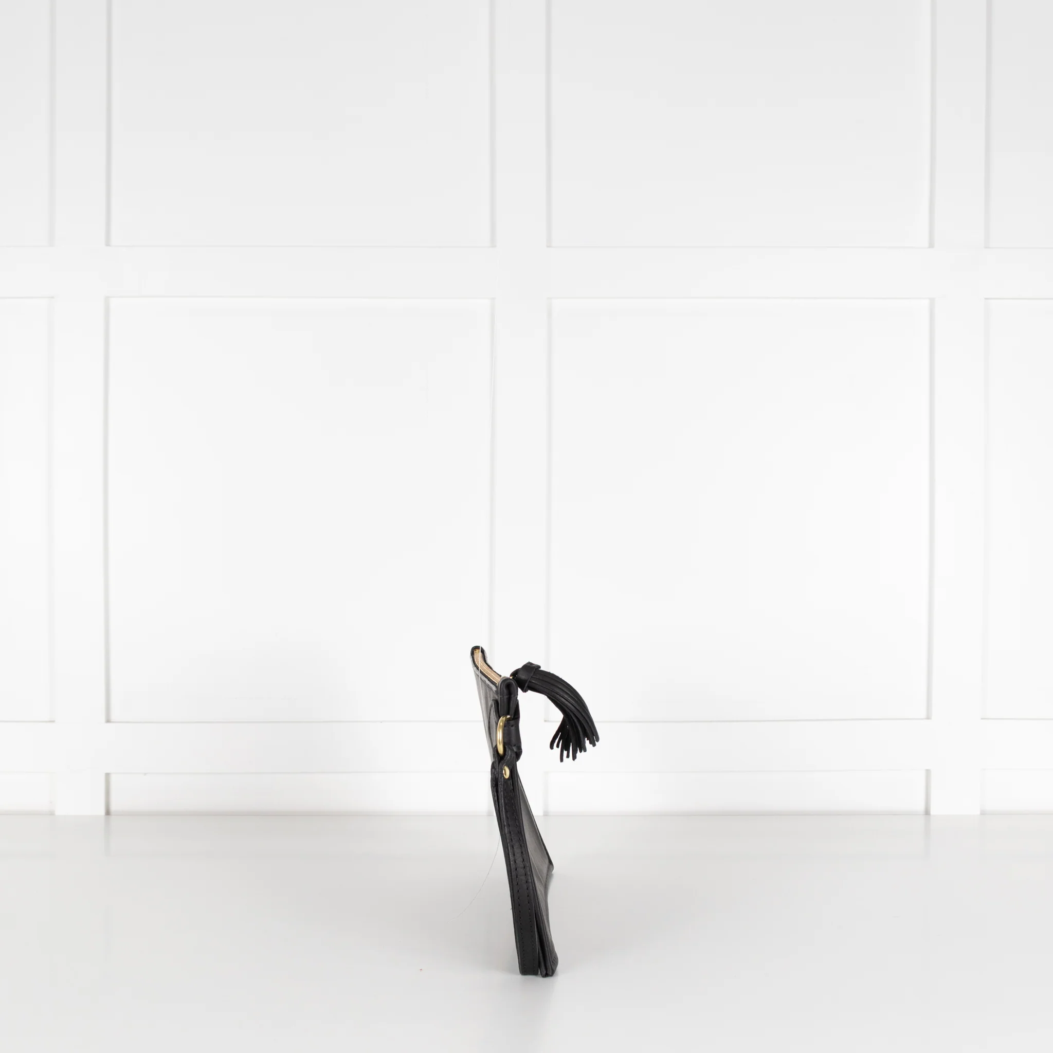 Fount Black Leather The Finley Clutch Bag - Image 3