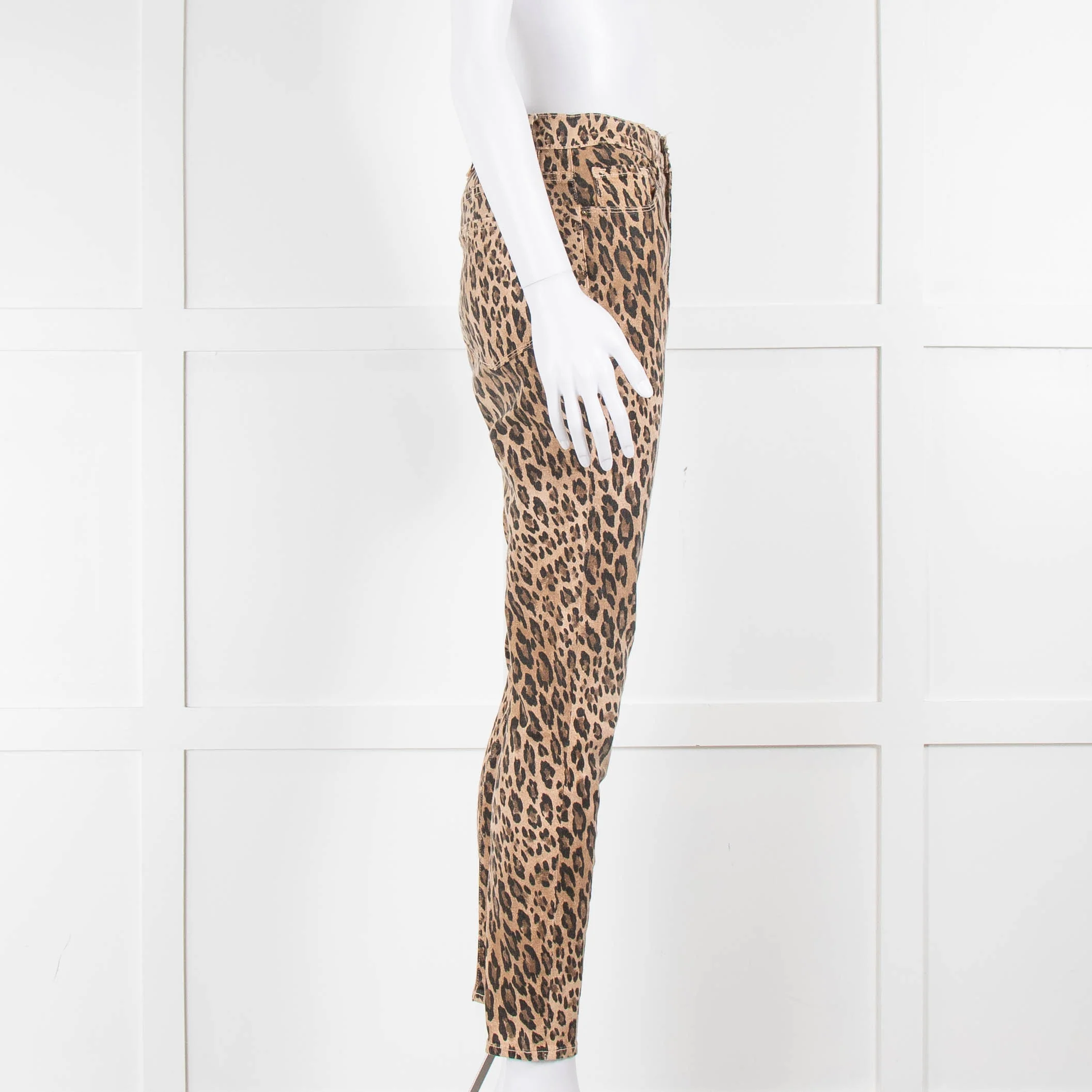 Frame All High Rise Animal Print Trousers - Image 2