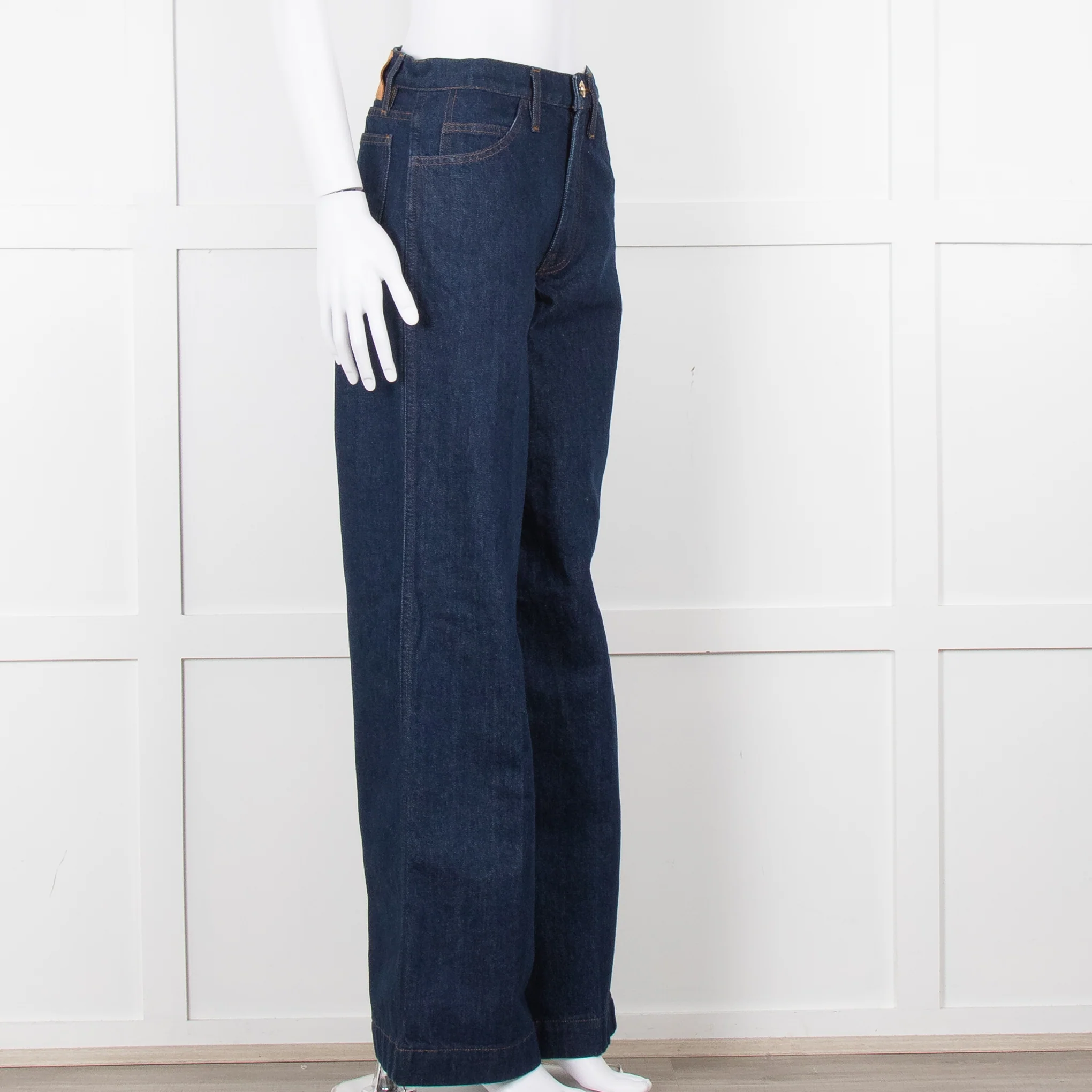 Frame Blue Wide Legged Jeans - Image 2