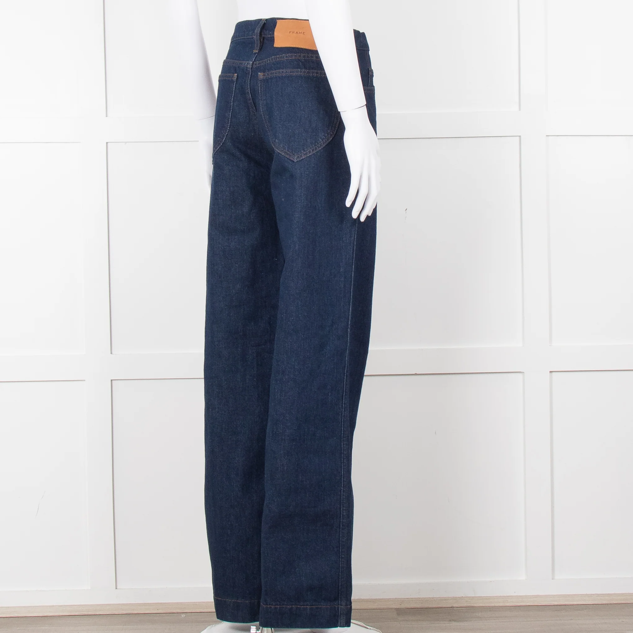 Frame Blue Wide Legged Jeans - Image 4