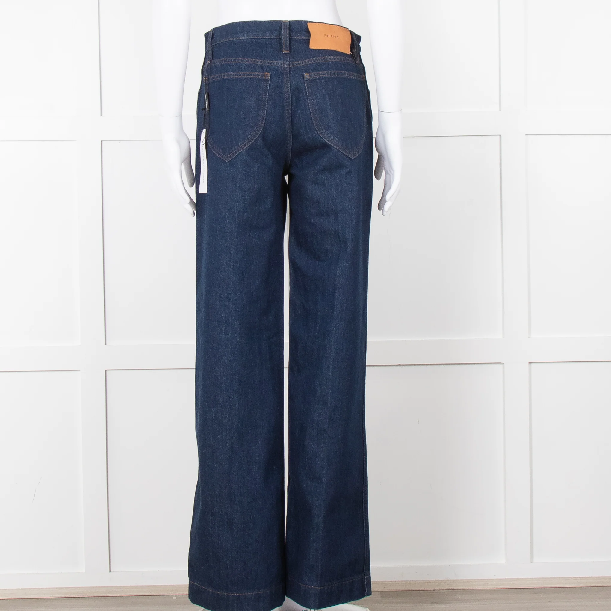 Frame Blue Wide Legged Jeans - Image 5