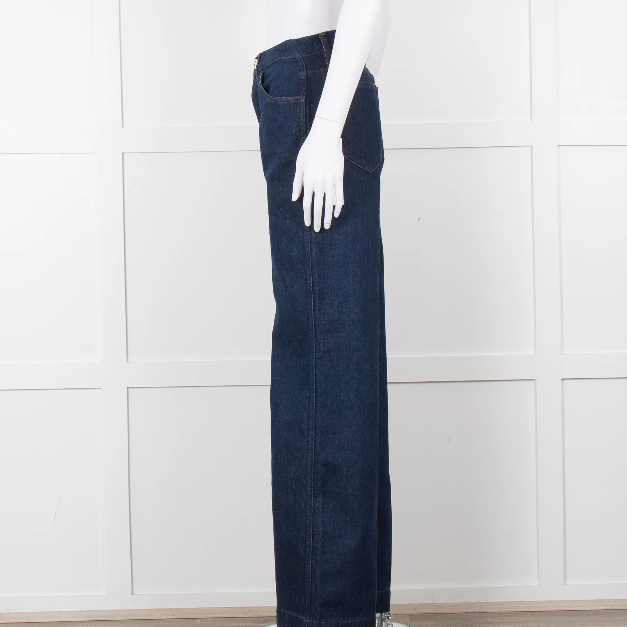 Frame Blue Wide Legged Jeans - Image 7