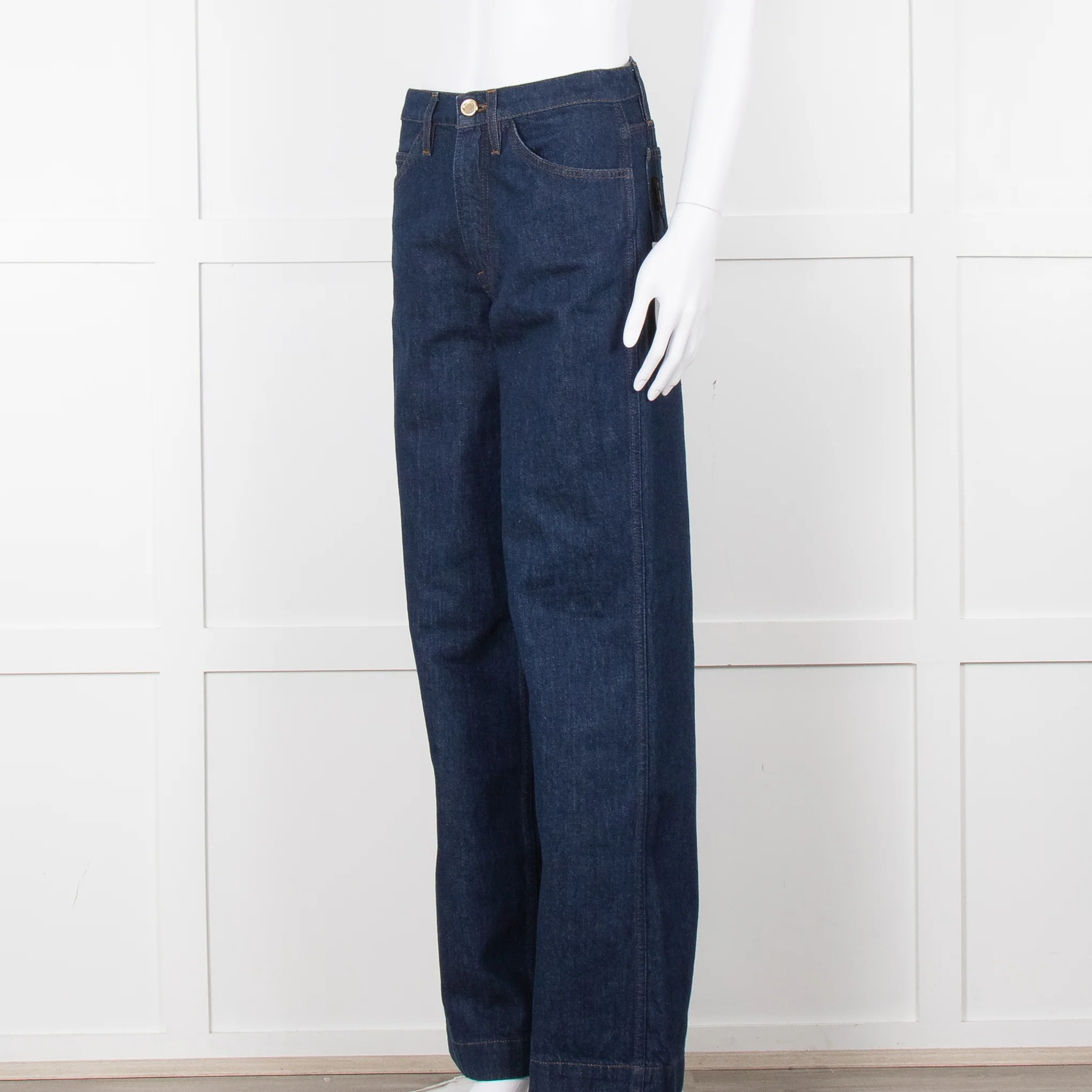 Frame Blue Wide Legged Jeans - Image 8