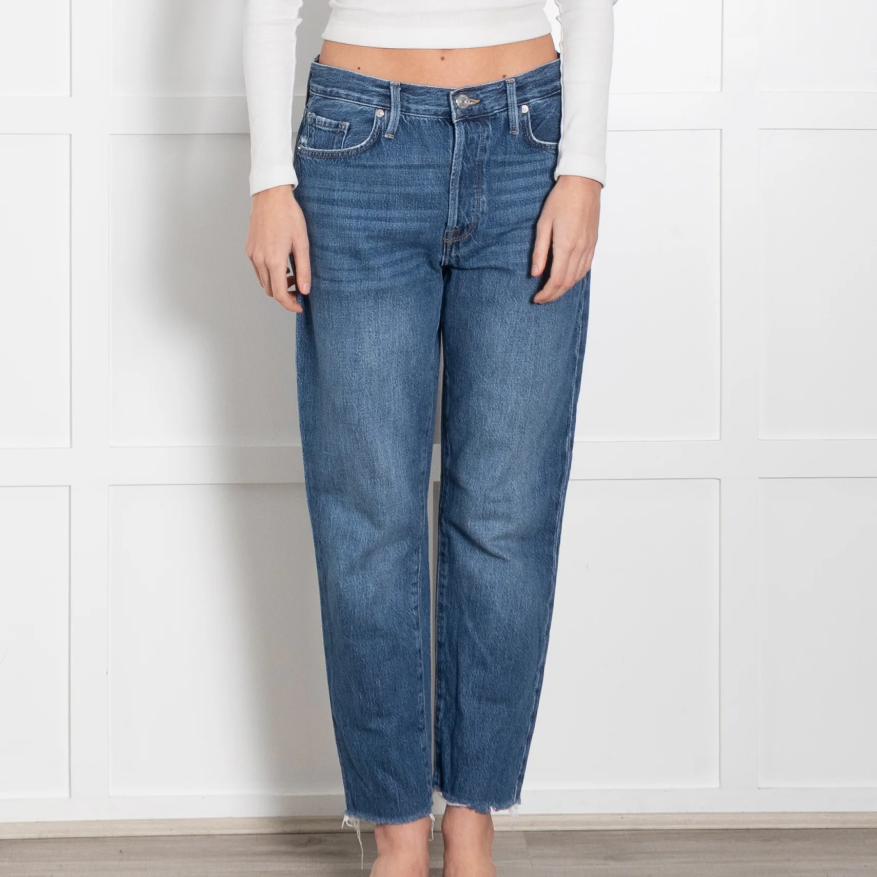 Frame Blue Raw Edge Le Original Jeans - Image 2