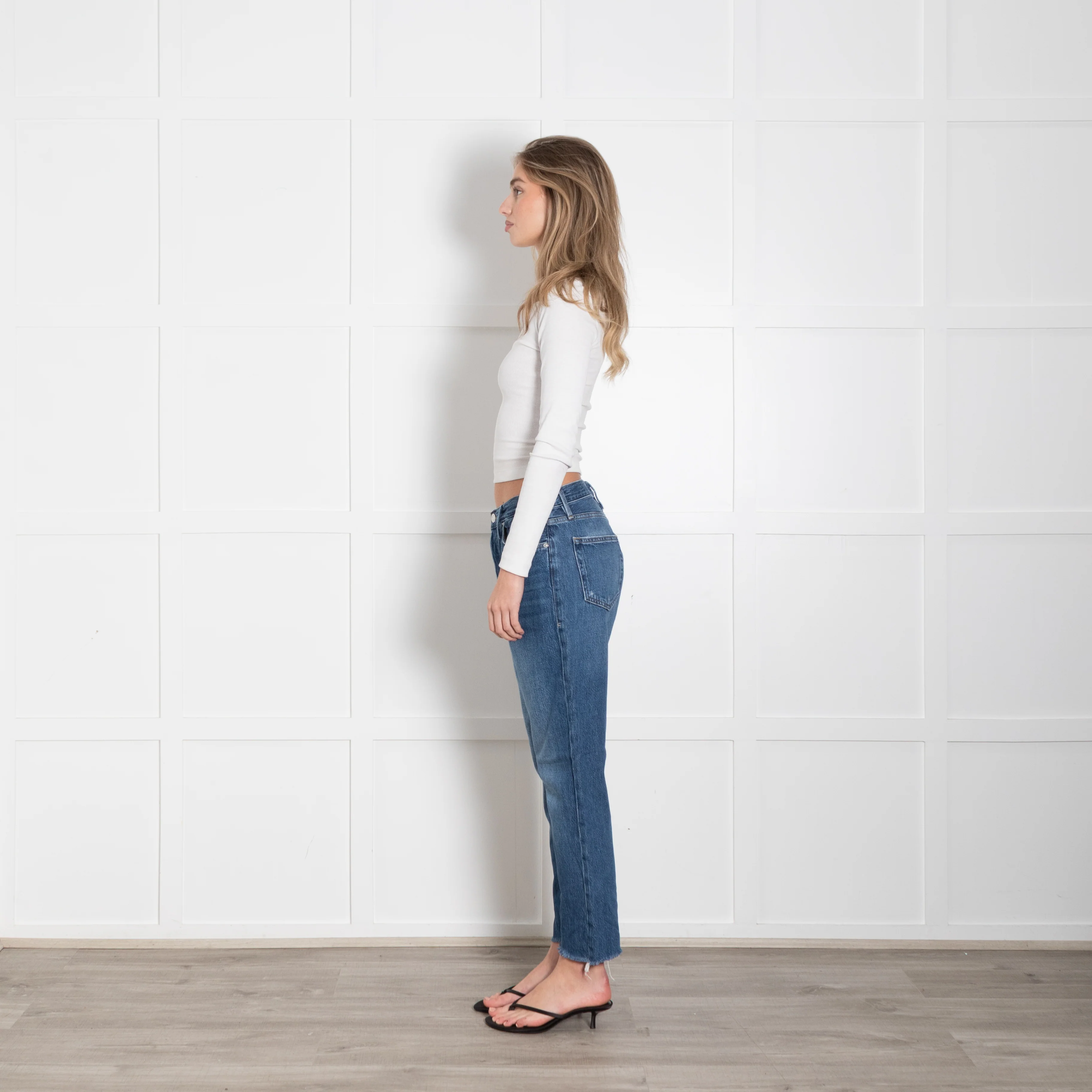 Frame Blue Raw Edge Le Original Jeans - Image 4