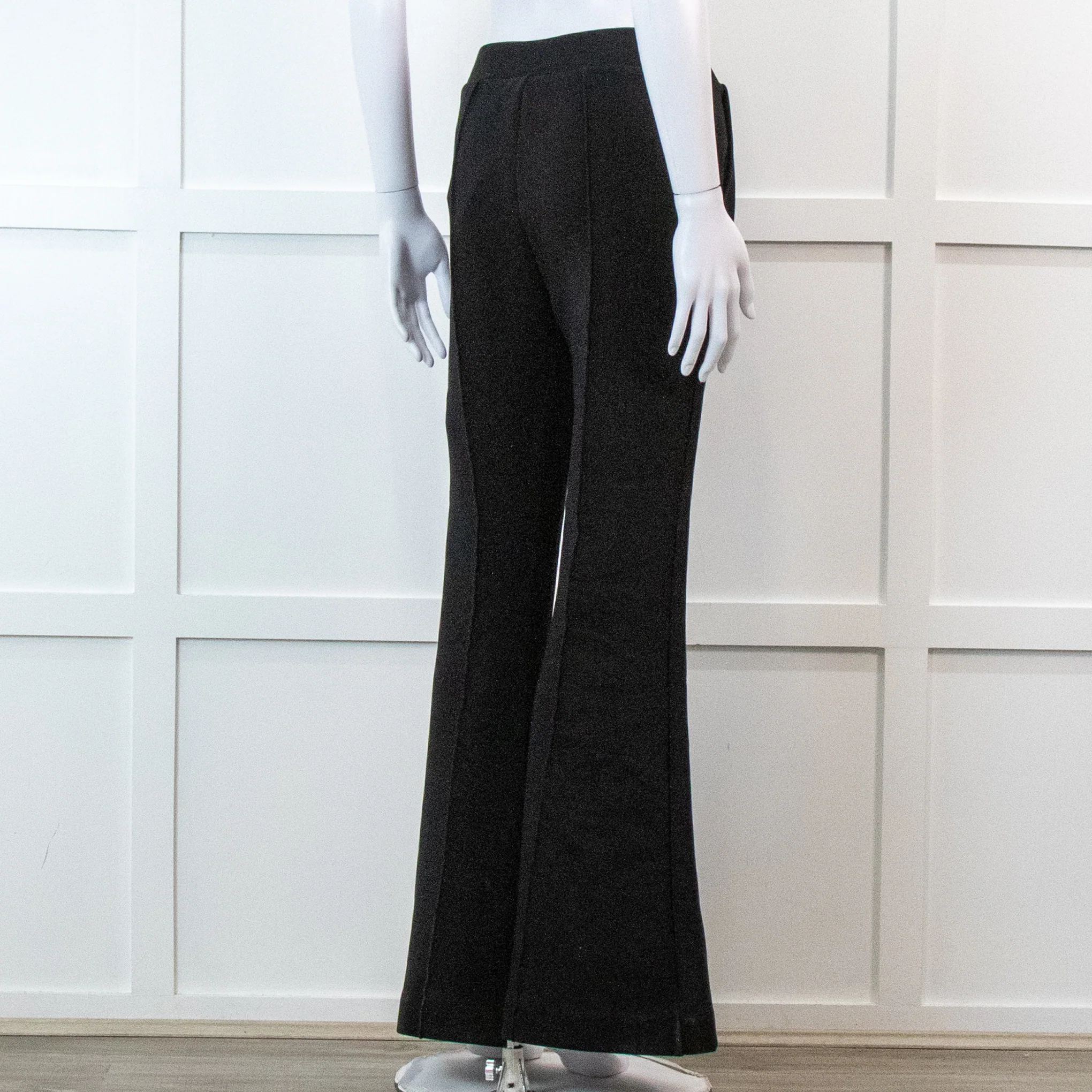 Frame Flared Black Stretch Trousers - Image 4