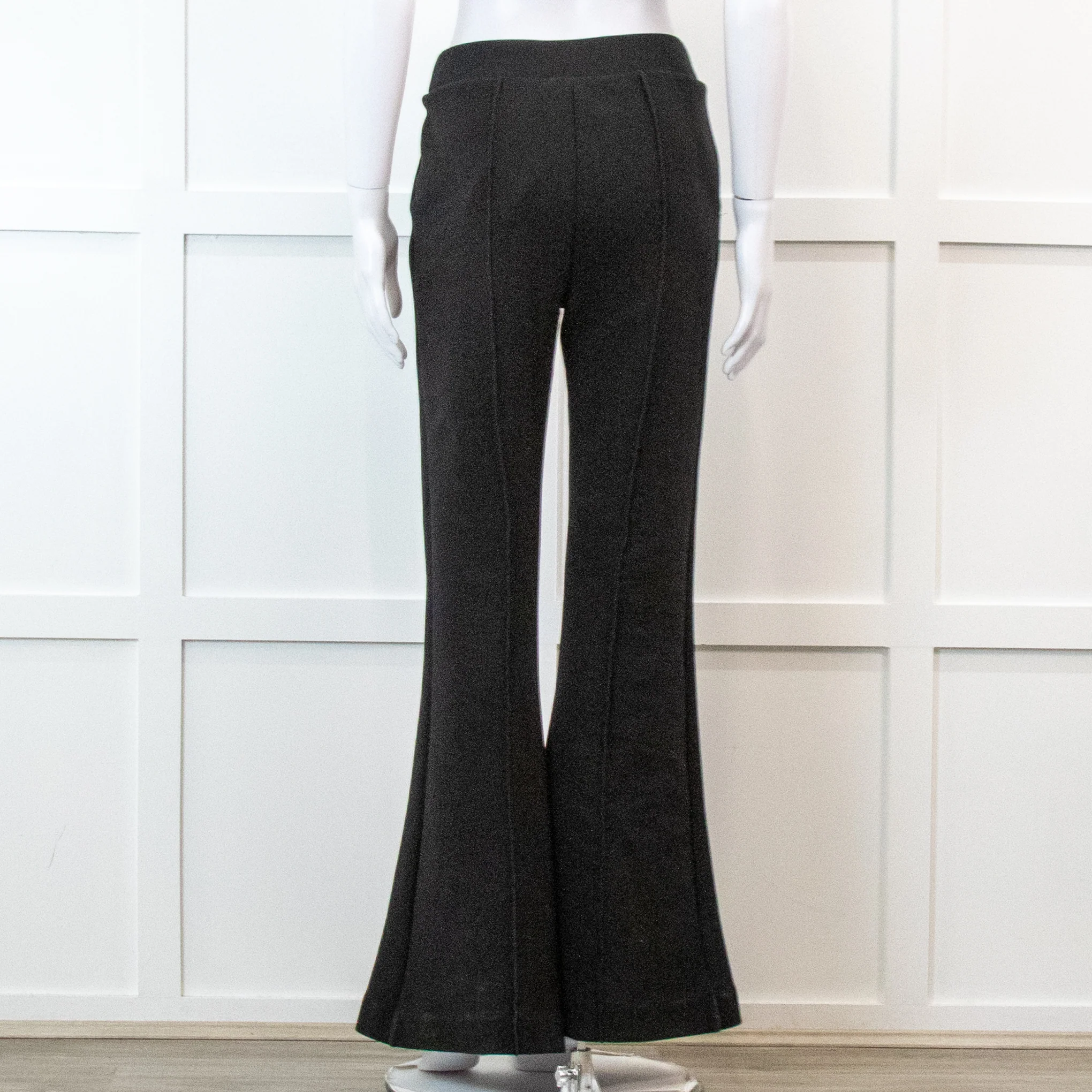 Frame Flared Black Stretch Trousers - Image 5