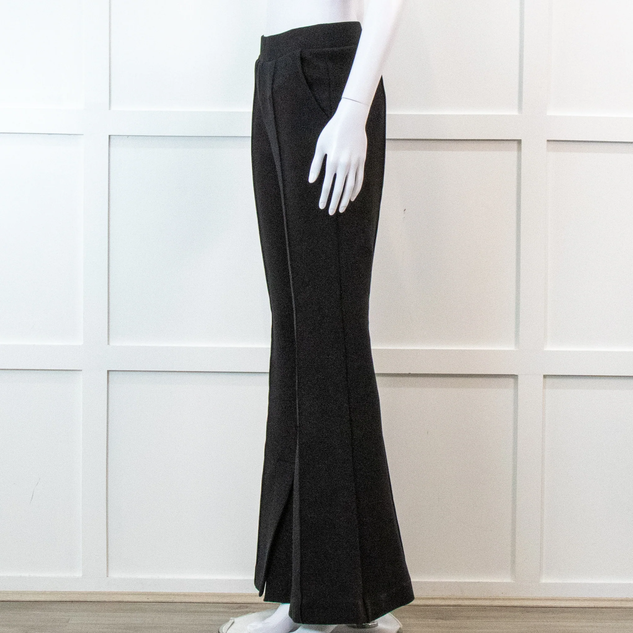 Frame Flared Black Stretch Trousers - Image 7