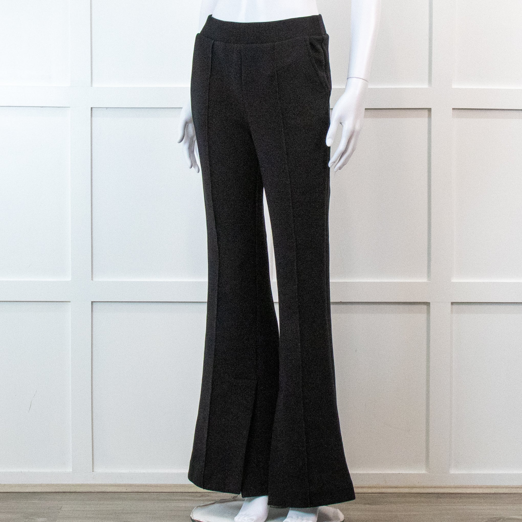 Frame Flared Black Stretch Trousers - Image 8