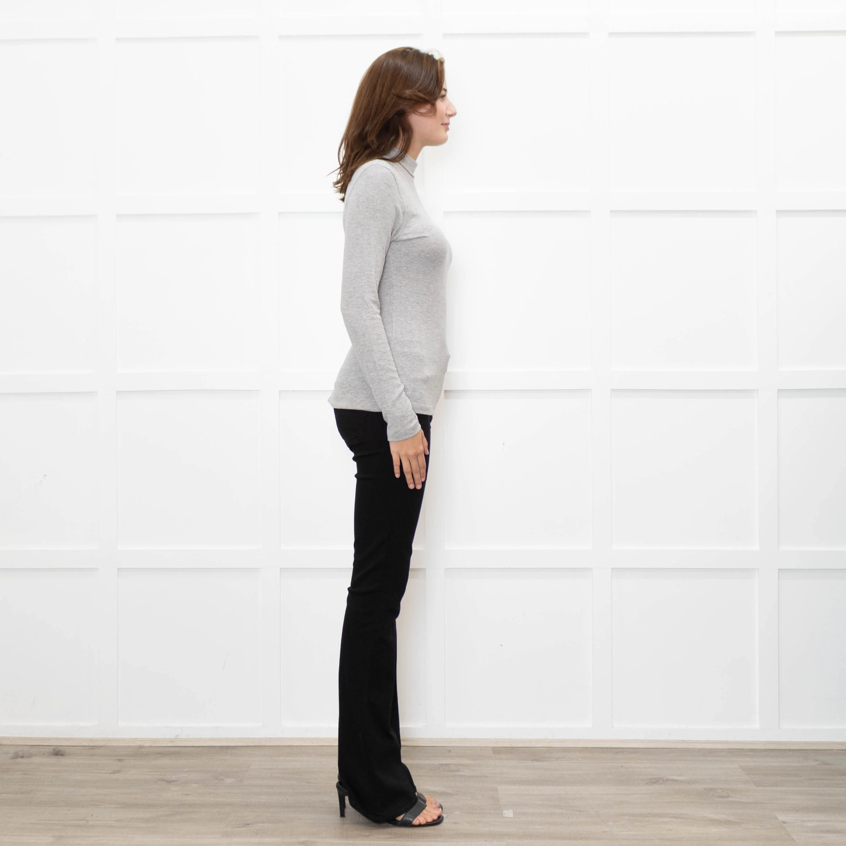 Frame Grey Thin Rib Turtleneck - Image 6