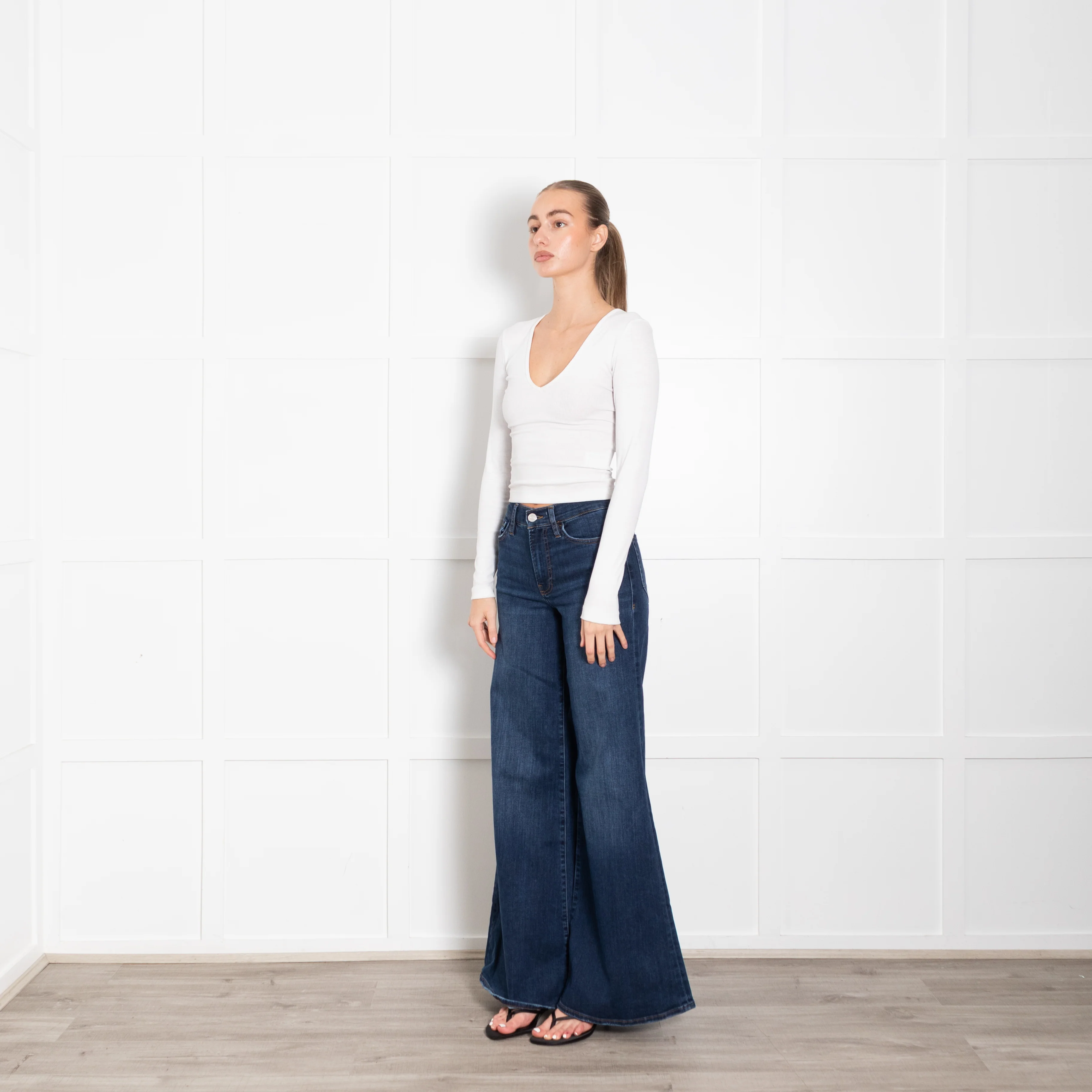 Frame Le Palazzo Wide Leg Jeans - Image 3