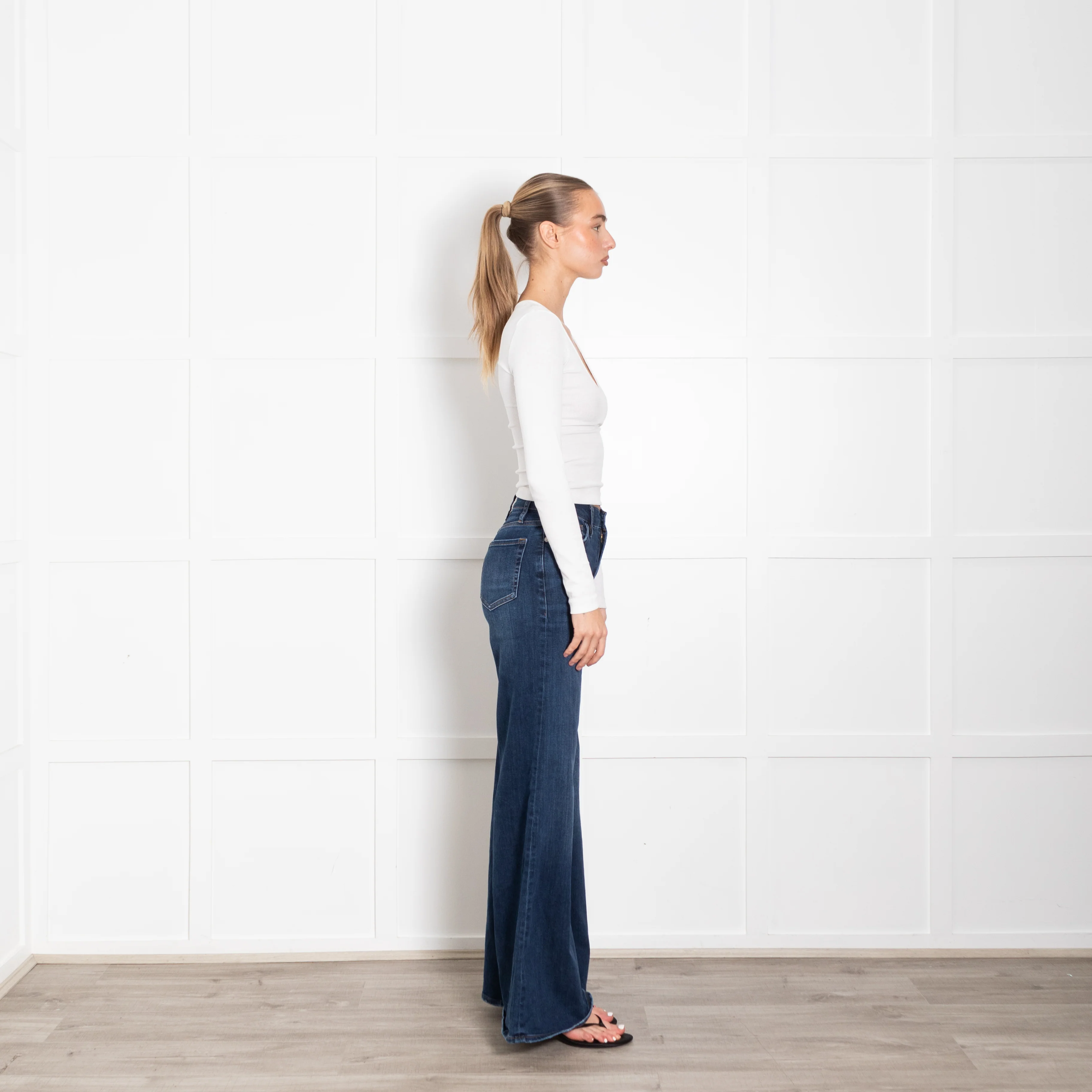Frame Le Palazzo Wide Leg Jeans - Image 6