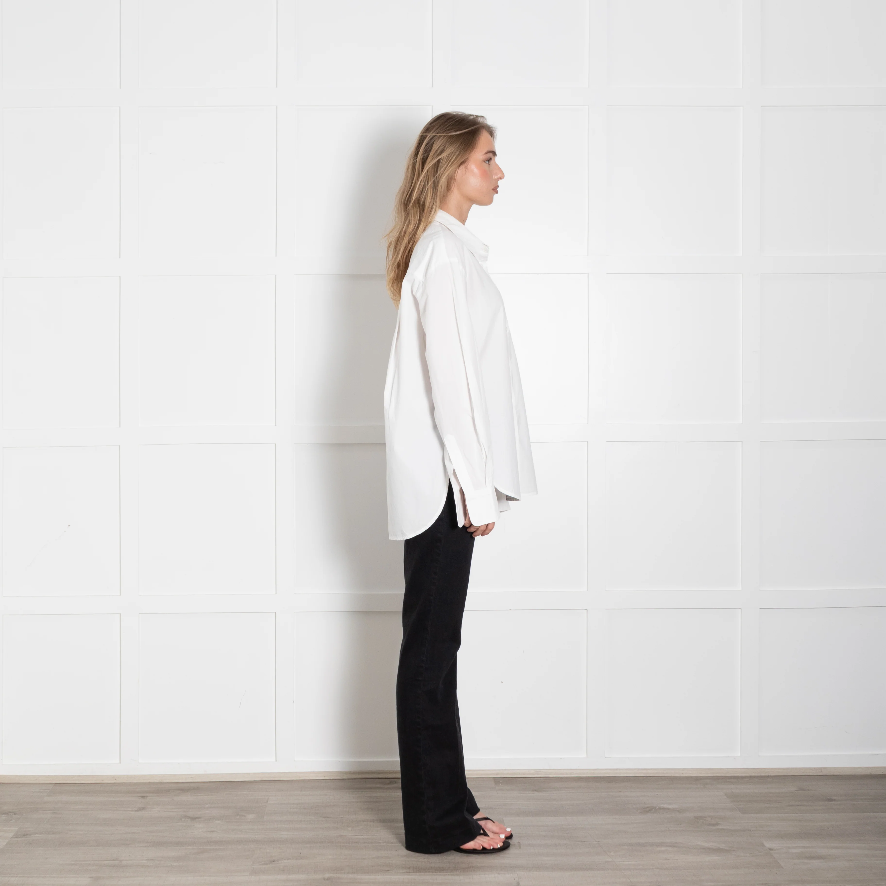 Frankie Shop Oversized White Shirt - Image 6