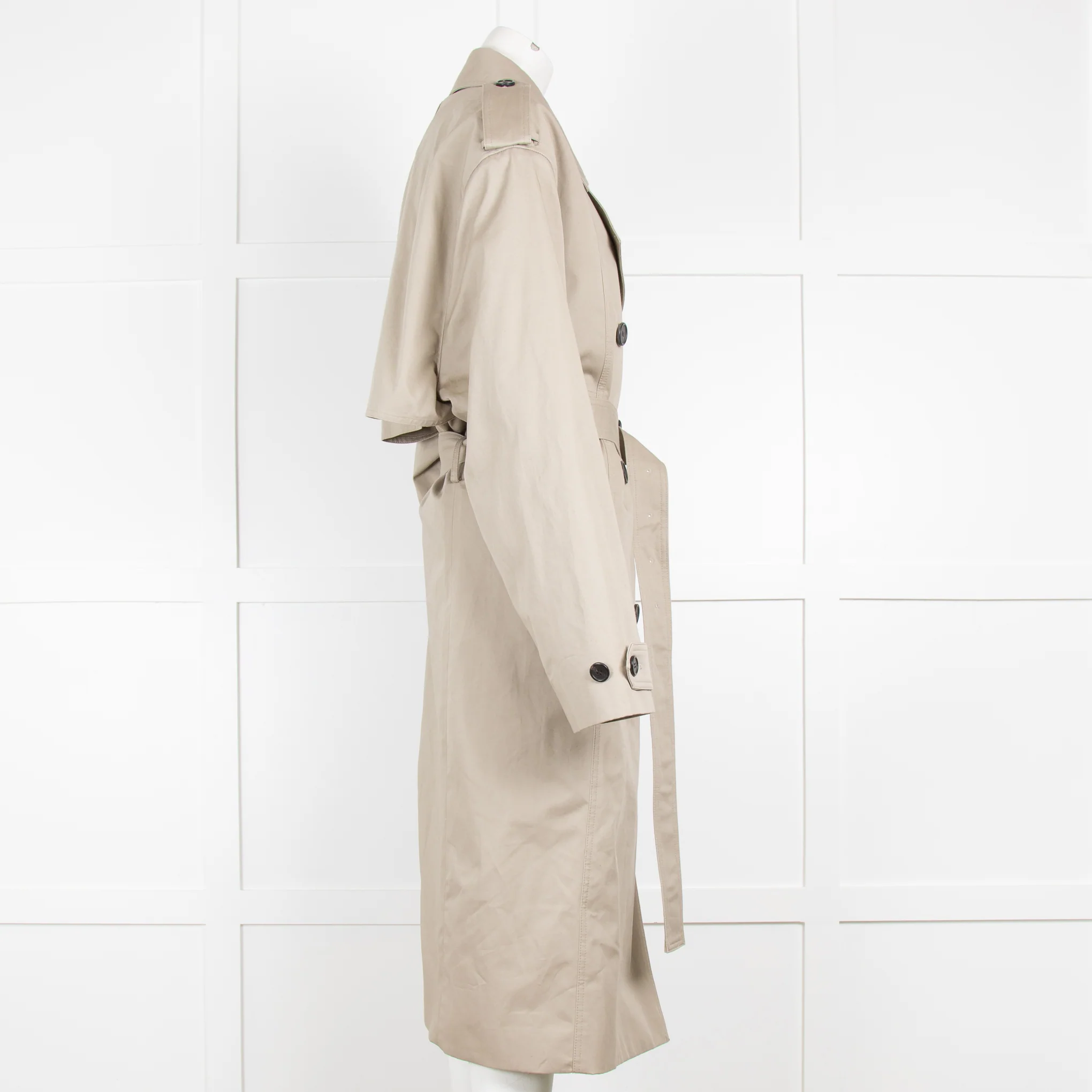 Frankie Shop Taupe Eugene Trench Coat - Image 2