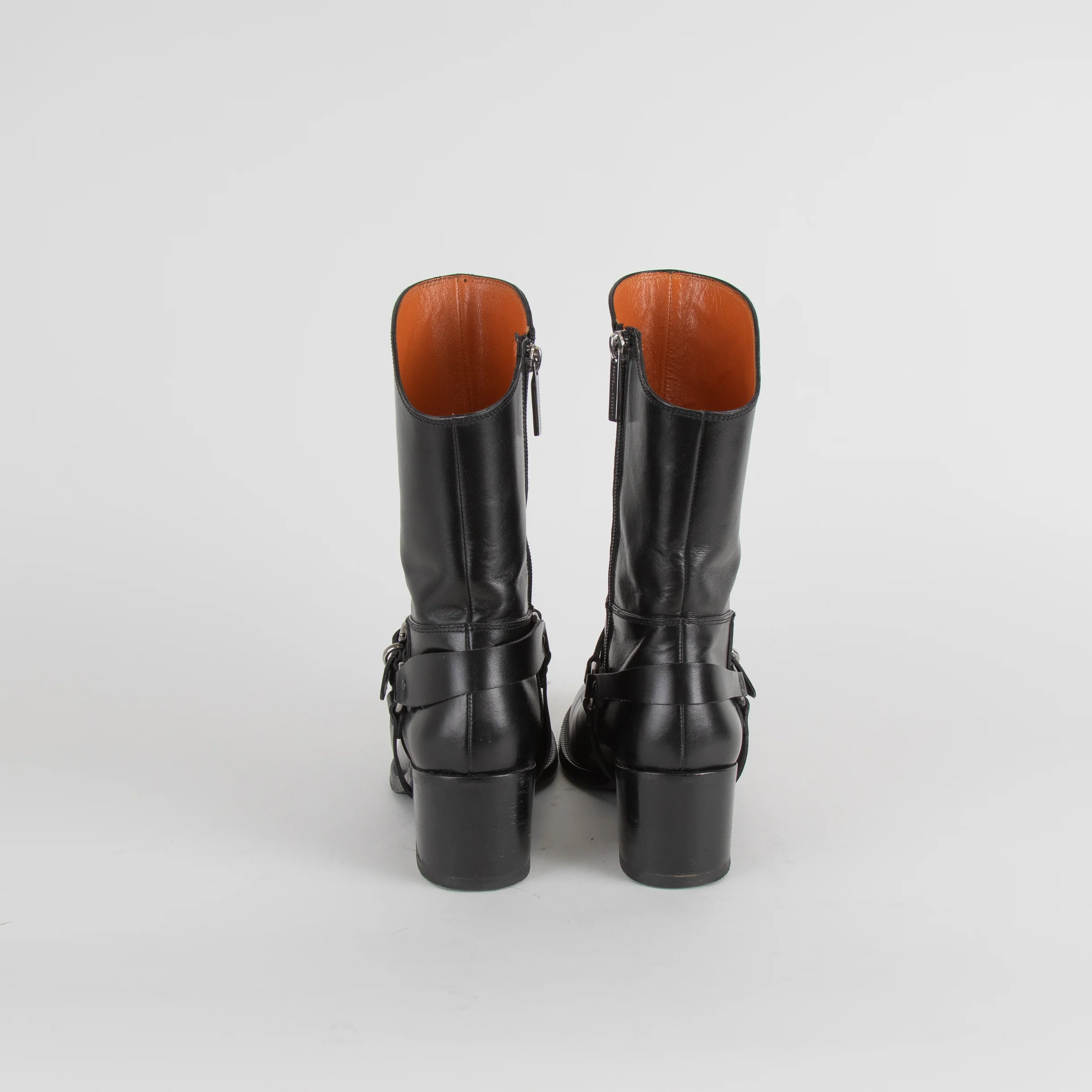 Fratelli Rossetti Black Silver Buckle Leather Ankle Boots - Image 4