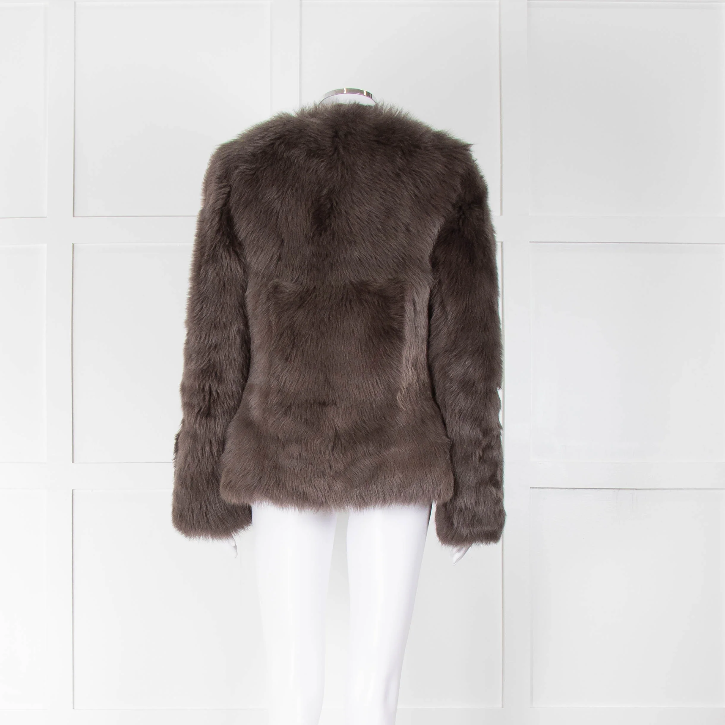 Freda Mokka Sheepskin Coat - Image 4