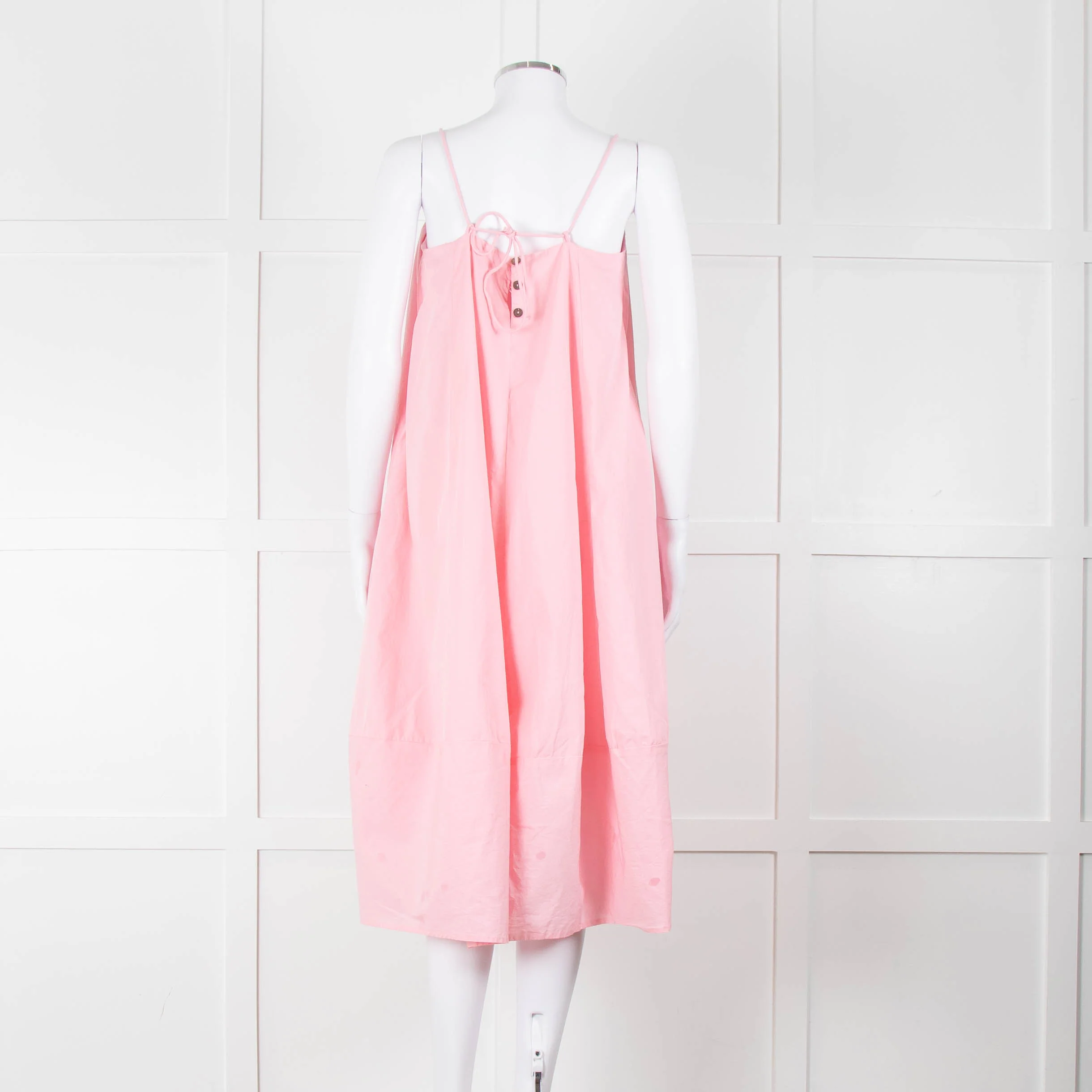Free People Pale Pink Sleeveless Cotton Dress - Image 5