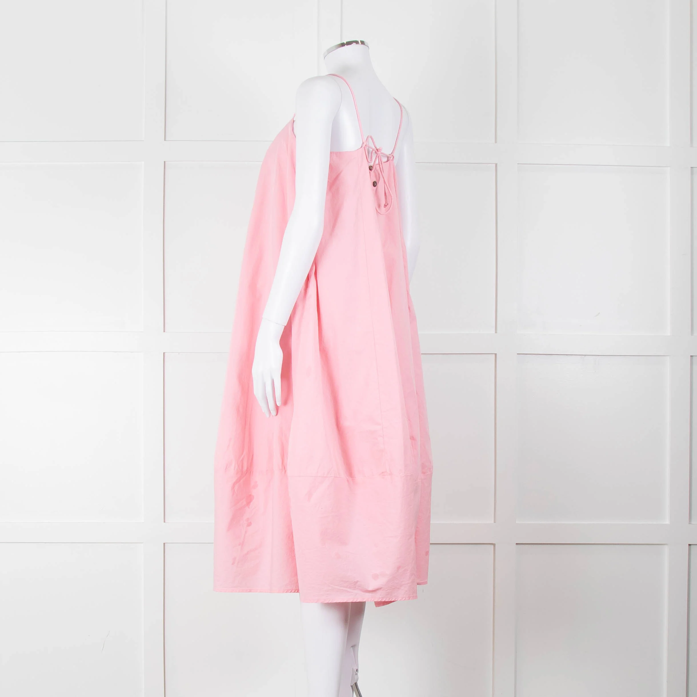 Free People Pale Pink Sleeveless Cotton Dress - Image 6