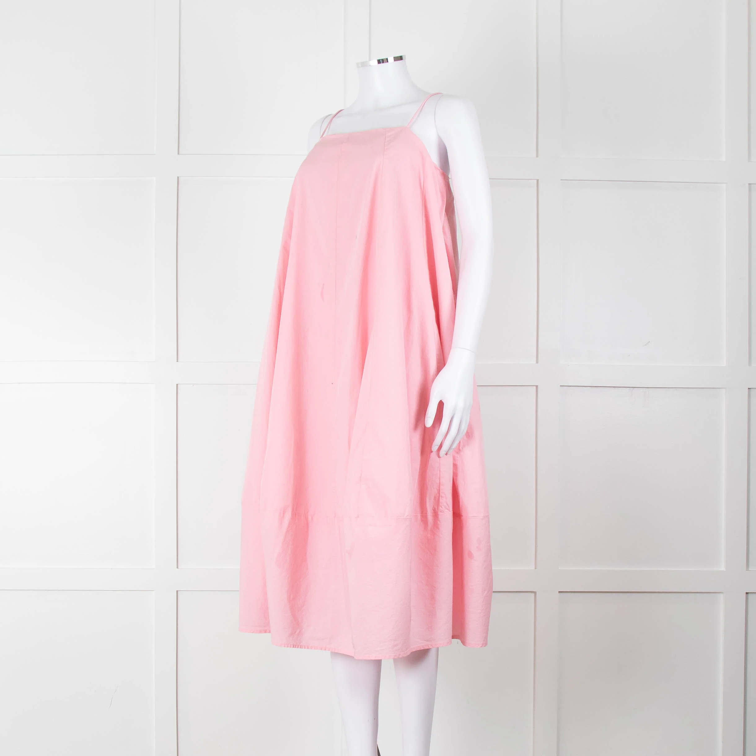 Free People Pale Pink Sleeveless Cotton Dress - Image 8