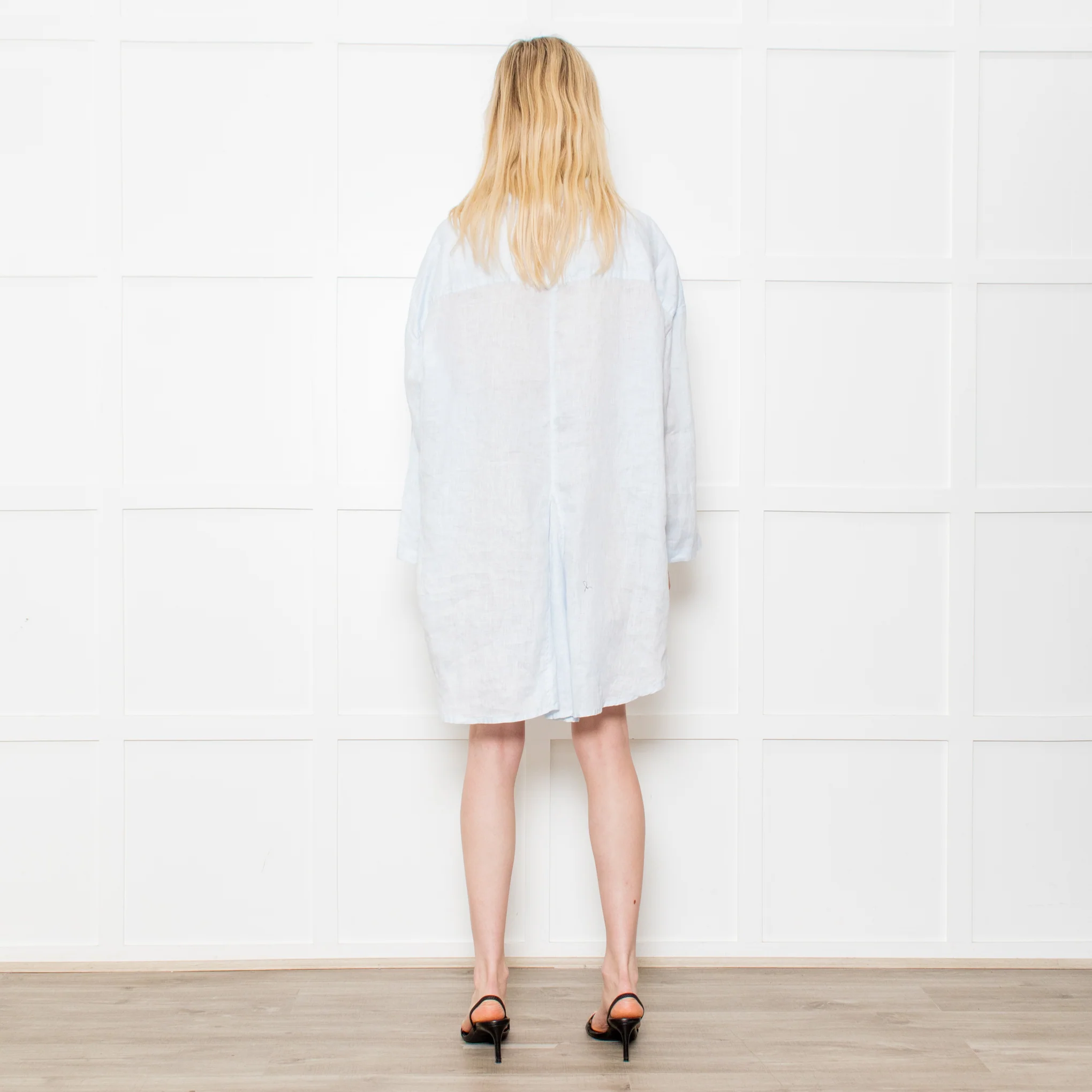 Frockk Pale Blue Linen Shirt - Image 5