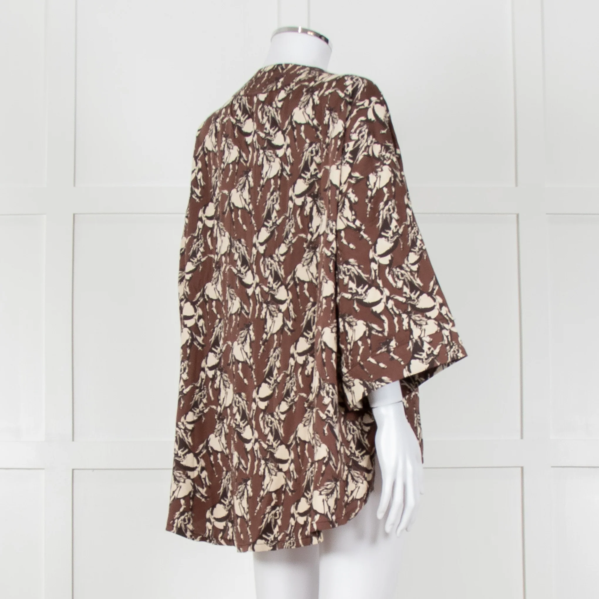 FWP By Rae Brown Open Top With Cream Horse Pattern - Image 4