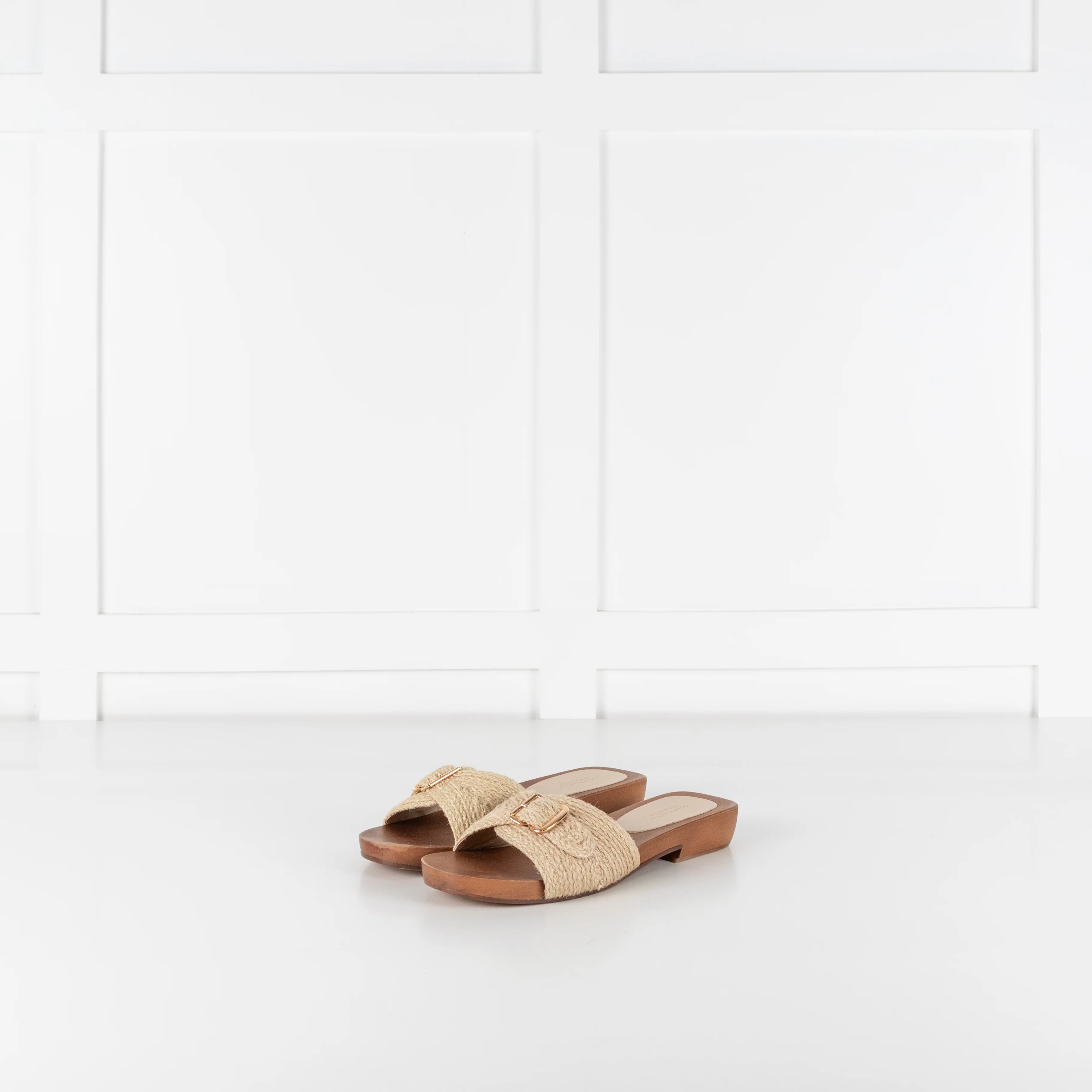 Gabriela Hearst Clover Clog Sandal in Cream Leather Jute