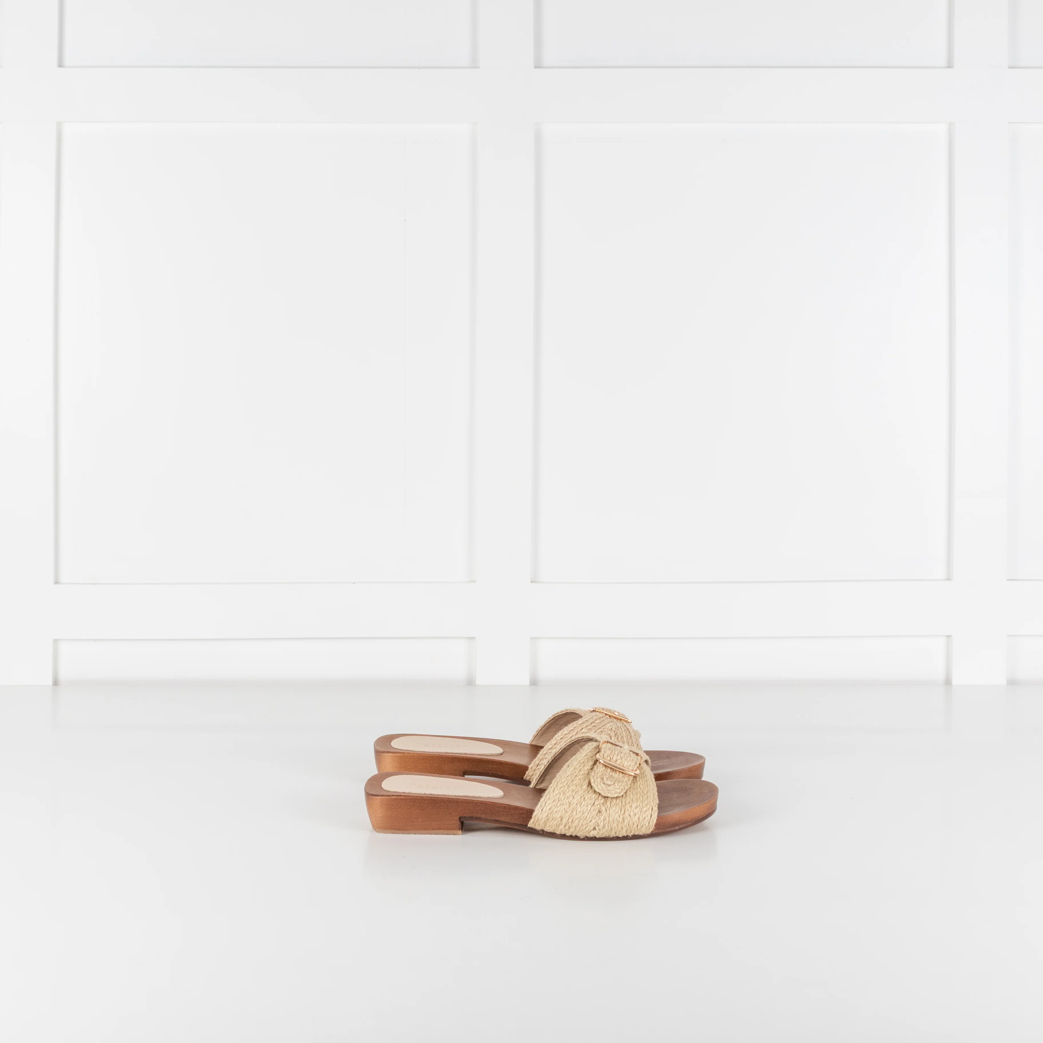 Gabriela Hearst Clover Clog Sandal in Cream Leather Jute - Image 6
