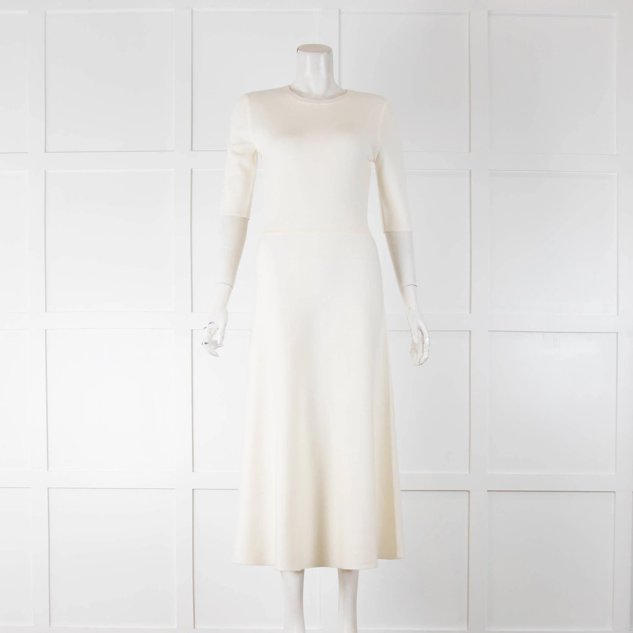 Gabriela Hearst White Knit Maxi Dress