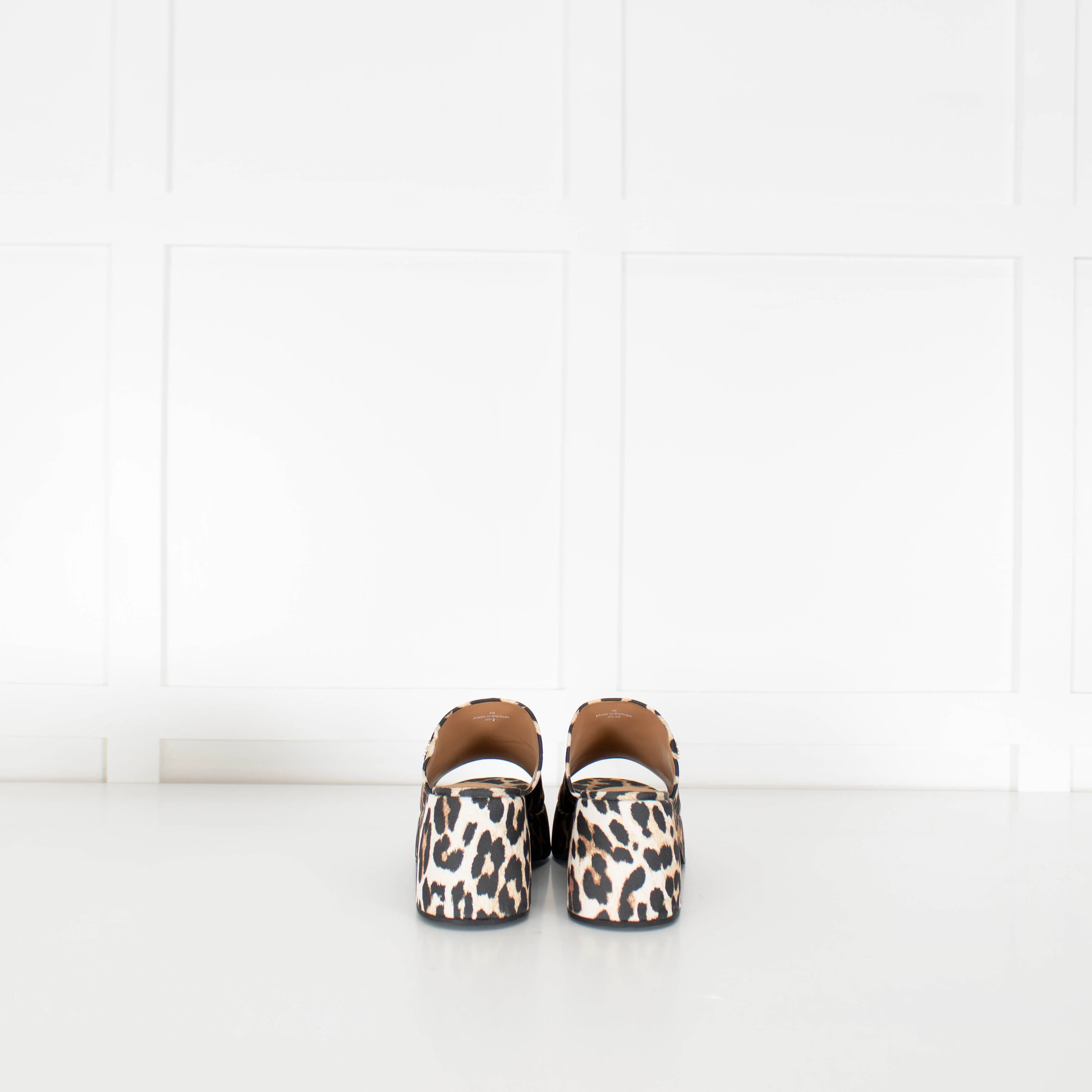 Ganni Leopard Platform Open Sandal - Image 6